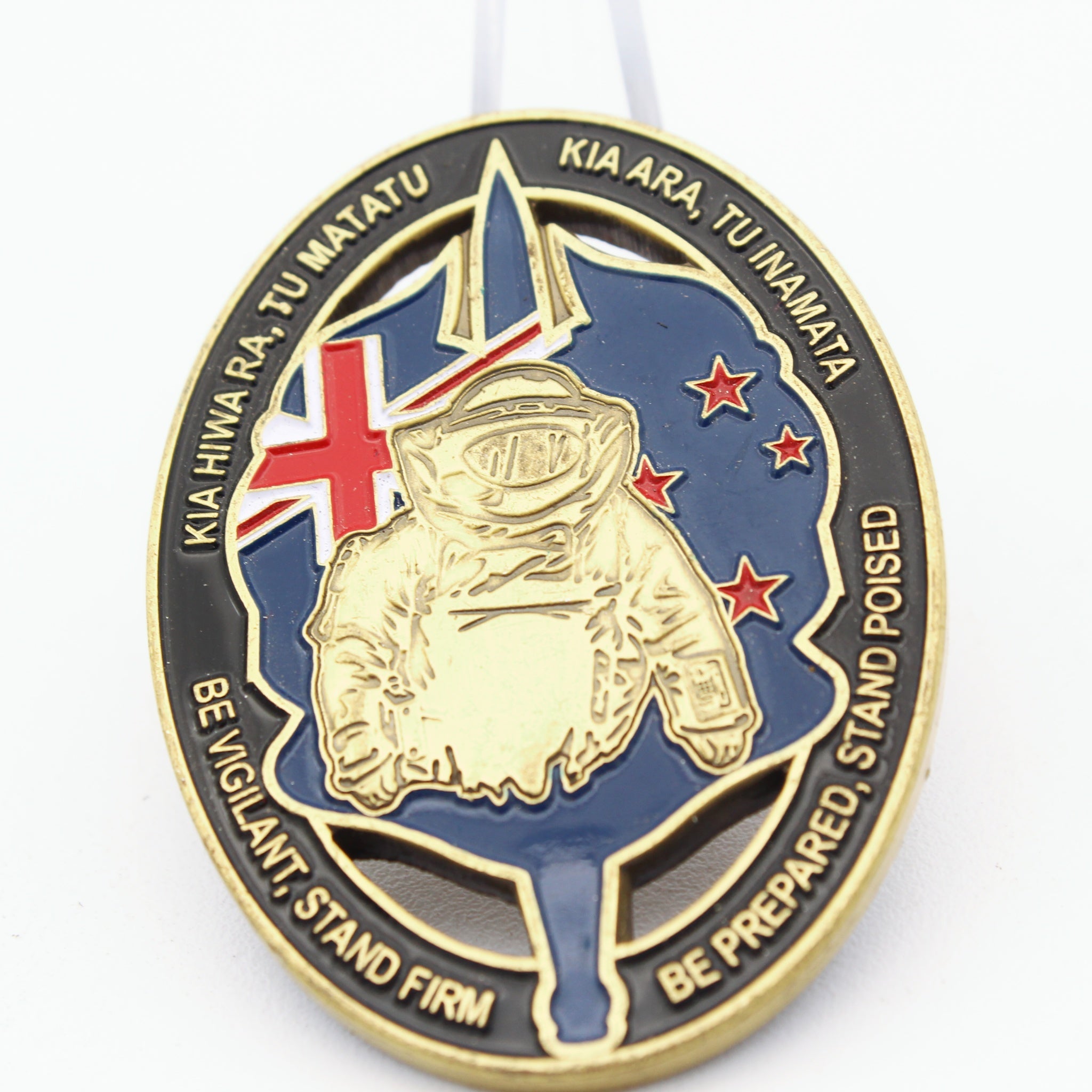 1 NZSAS Regt EOD Challenge Coin 2 Inch – "Into Harm's Way" | New Zealand Special Air Service - Pre-Owned