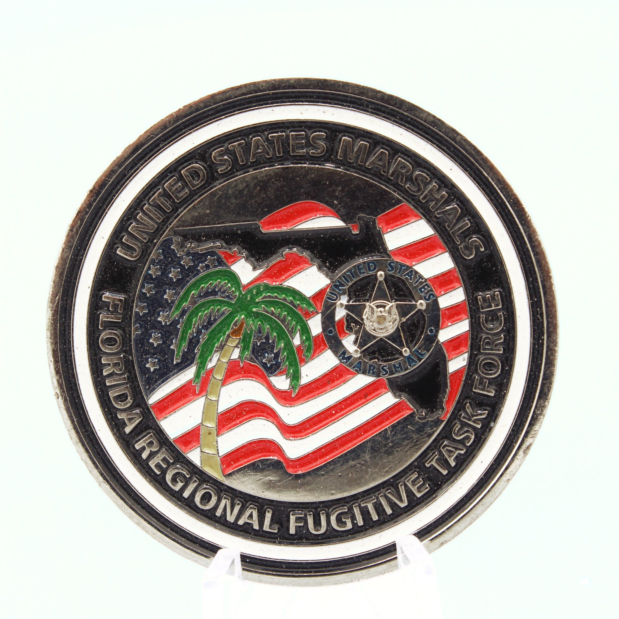 United States Marshals Regional Fugitive Task Force Commemorative Challenge Coin – 1.75″ - Pre-Owned