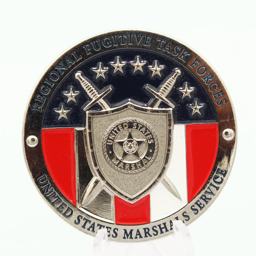 United States Marshals Regional Fugitive Task Force Commemorative Challenge Coin – 1.75″ - Pre-Owned