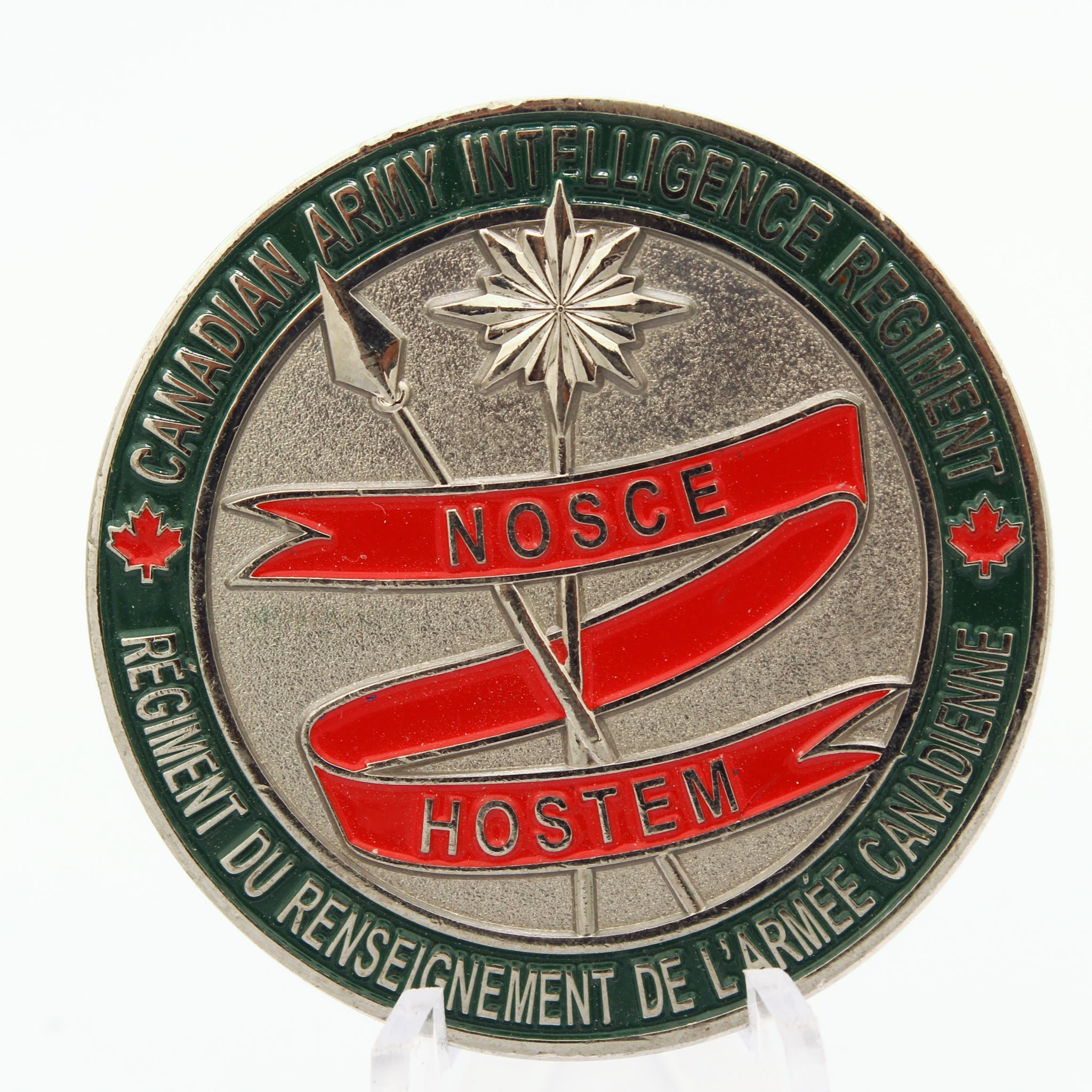 Canadian Army Intelligence Regiment Coin | Military Intelligence Challenge Coin 1.75″ - Pre-Owned