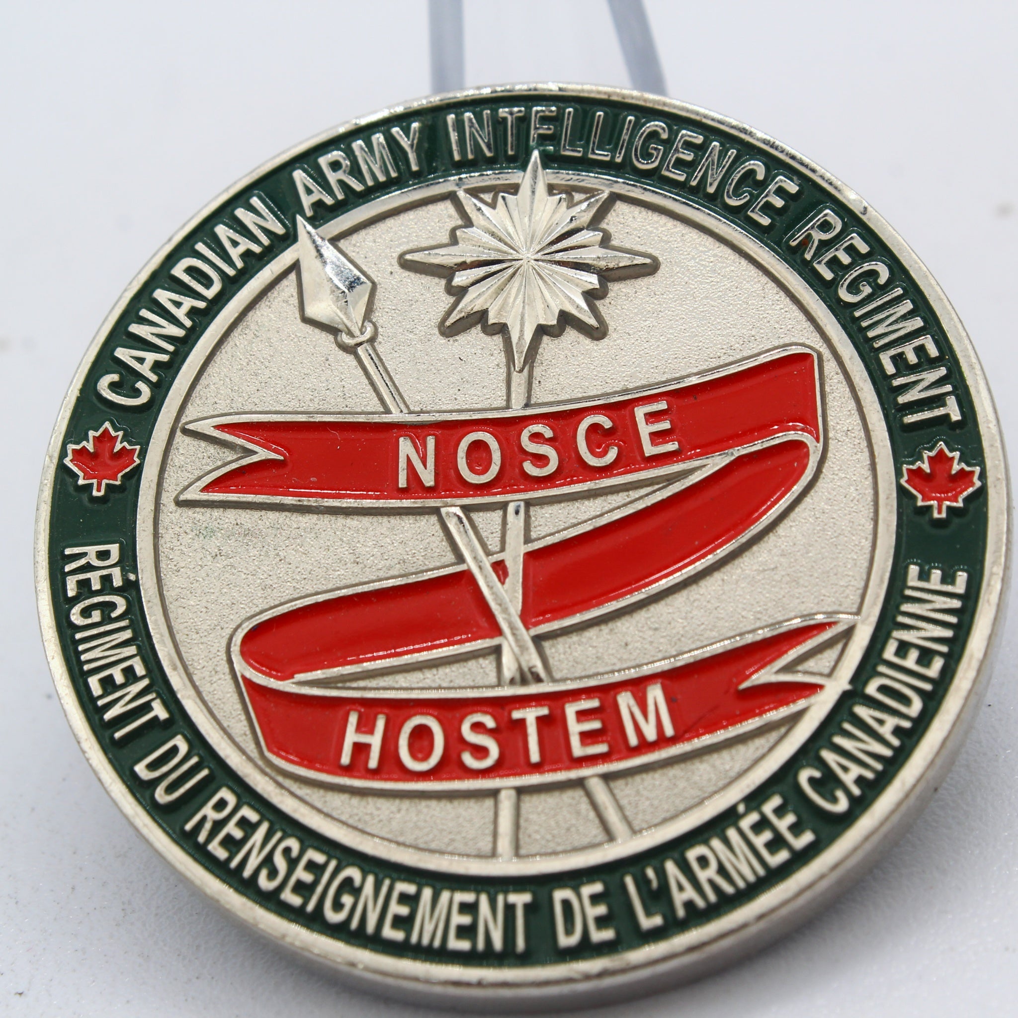 Canadian Army Intelligence Regiment Coin | Military Intelligence Challenge Coin 1.75″ - Pre-Owned