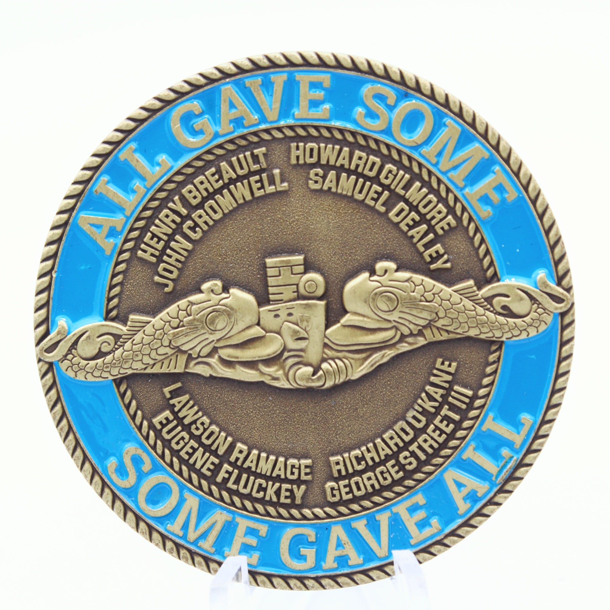 US Navy Submarine Service "All Gave Some" Challenge Coin 2 Inch - Pre-Owned