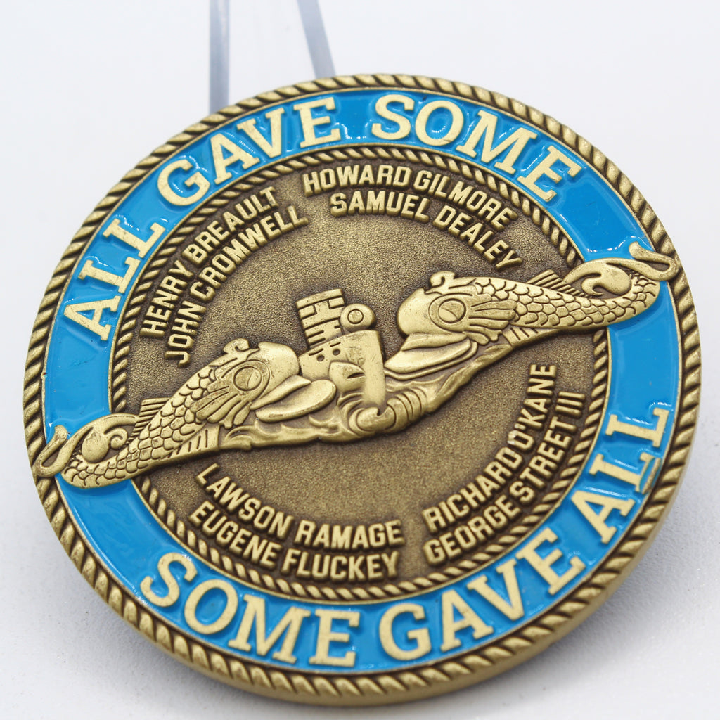 US Navy Submarine Service "All Gave Some" Challenge Coin 2 Inch - Pre-Owned