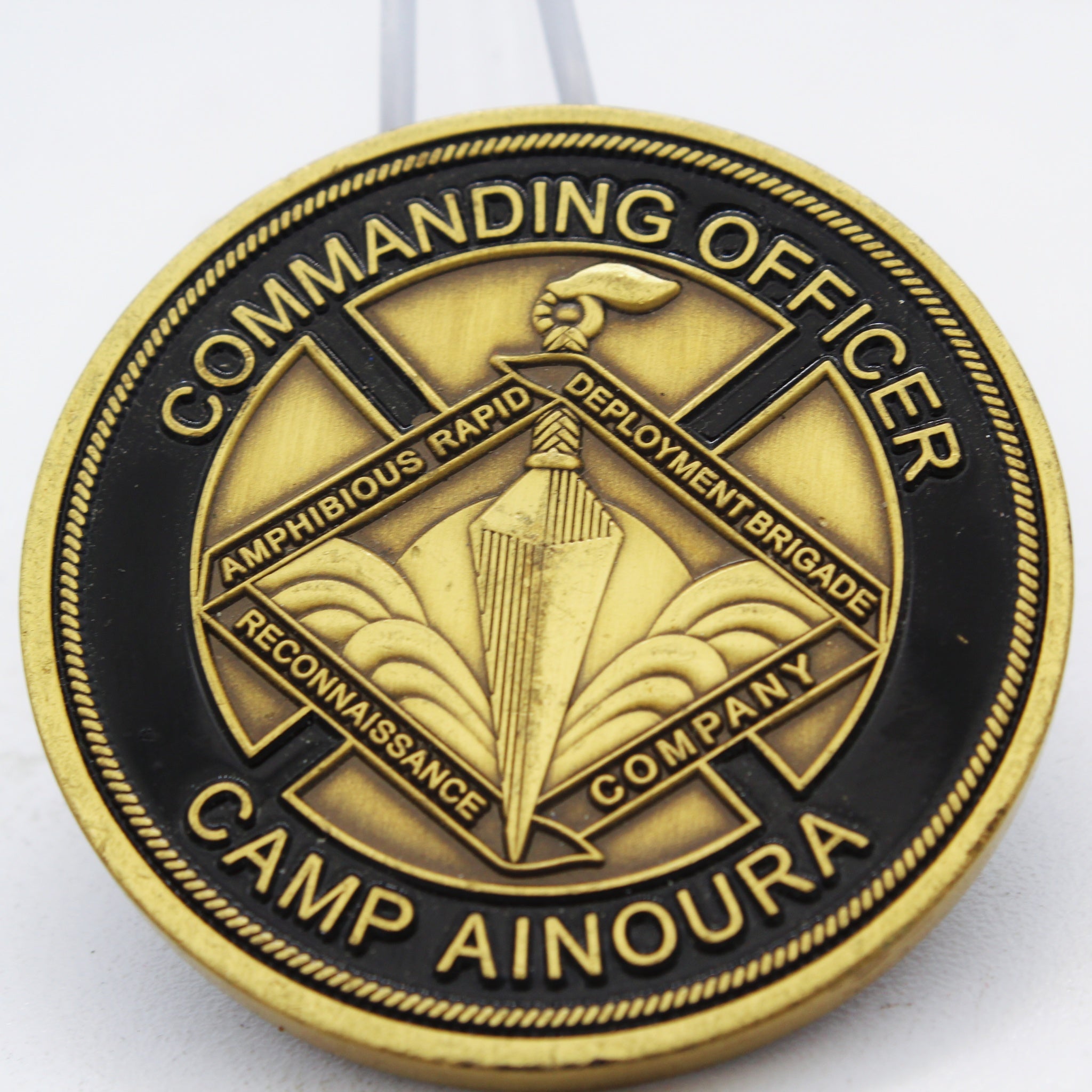 Japan Amphibious Rapid Deployment Brigade Reconnaissance Company Challenge Coin – Camp Ainoura Sasebo, 1.75” Copper Pre-owned