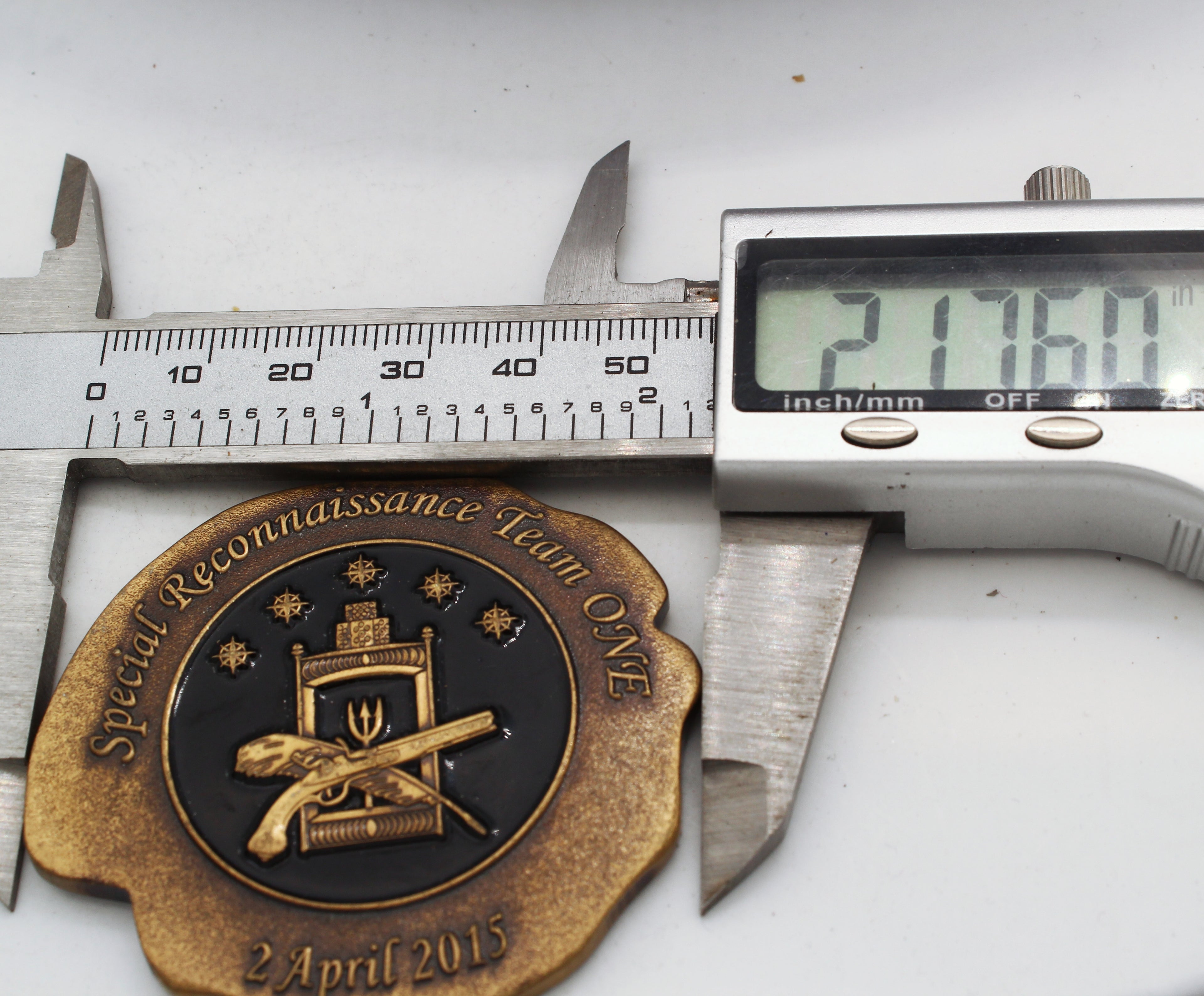 Navy Seal Special Reconnaissance Team One Commemorative Challenge Coin 2″ Copper - Pre-Owned