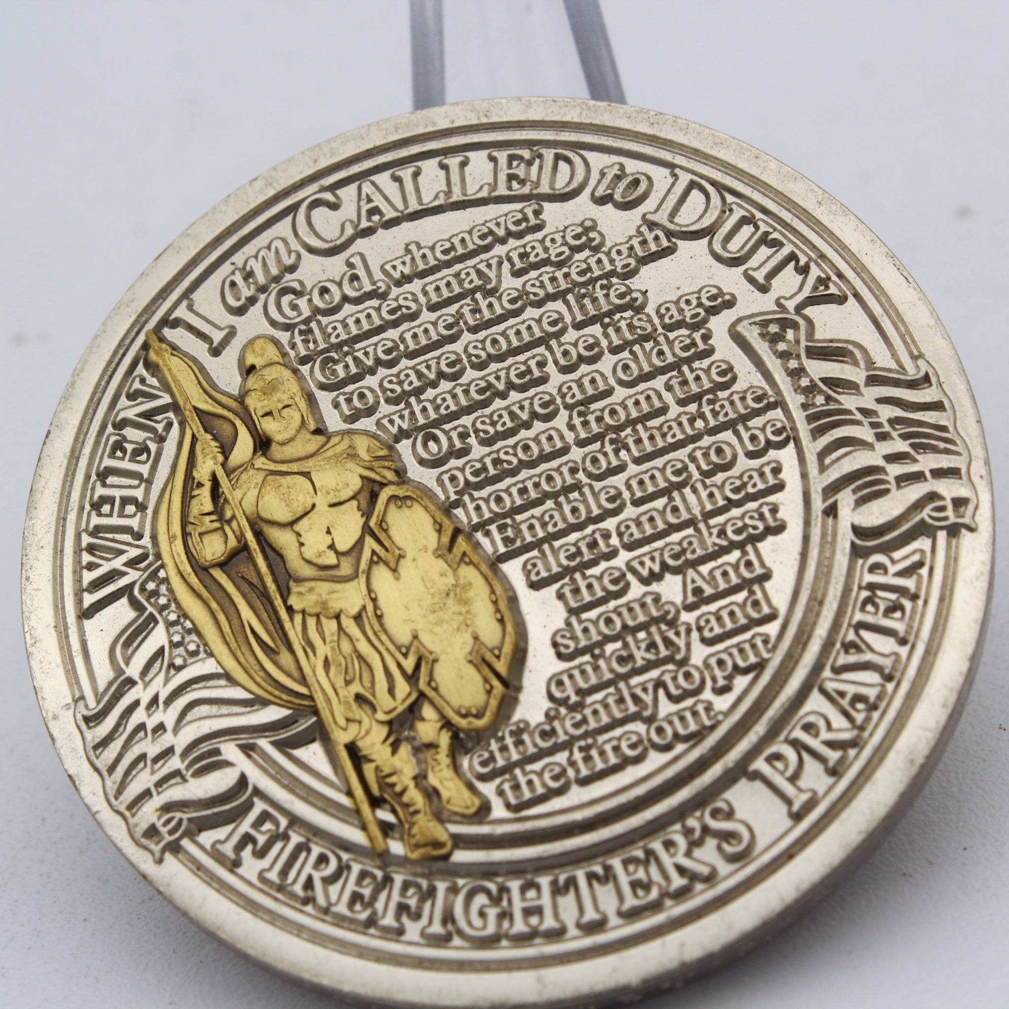 Utah Fire Prevention Challenge Coin 1.75″ – Firefighters Prayer Tribute - Pre-Owned