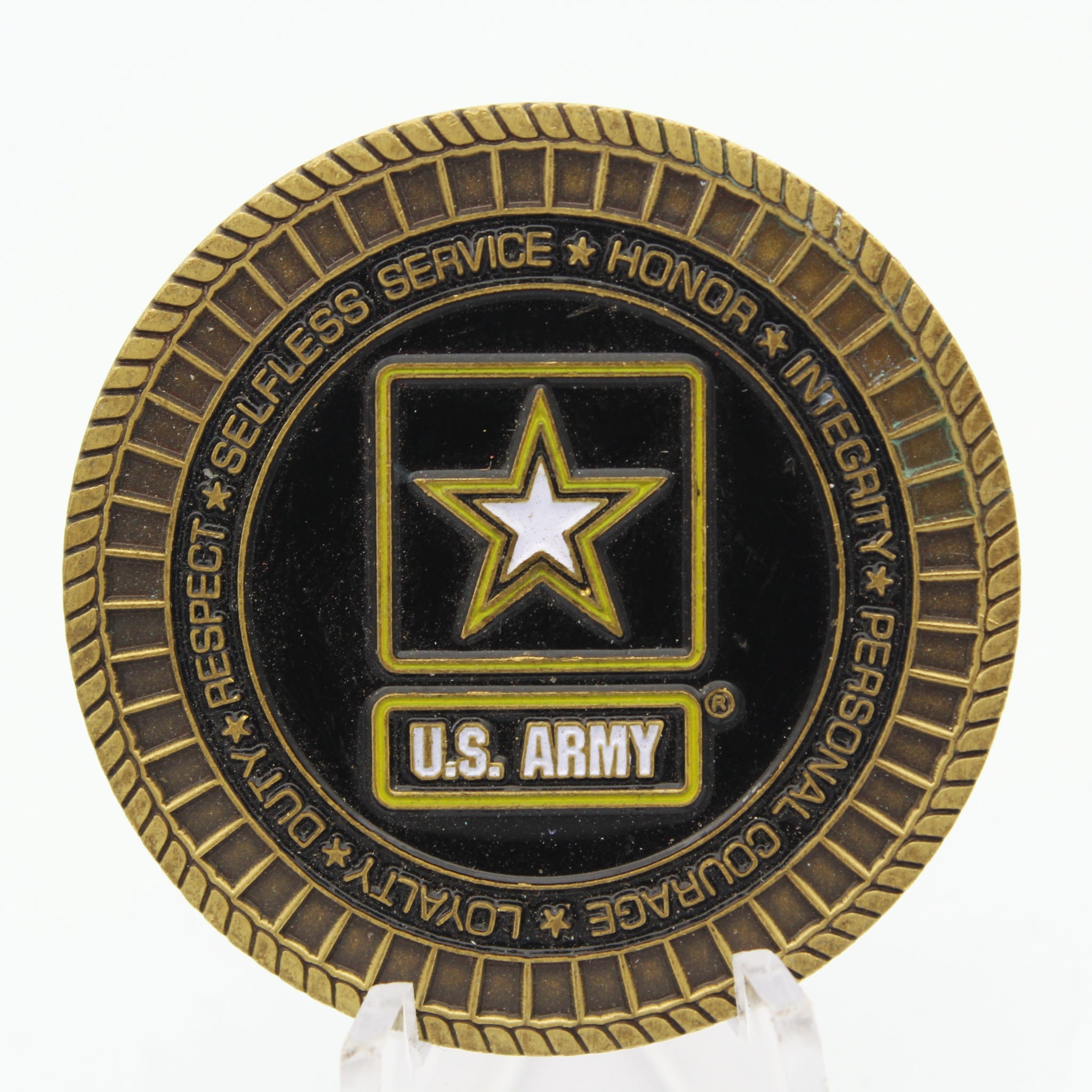 U.S. Army Maneuver Center Fort Benning Challenge Coin – Follow Me, 1.6” Copper Pre-Owned Collectible
