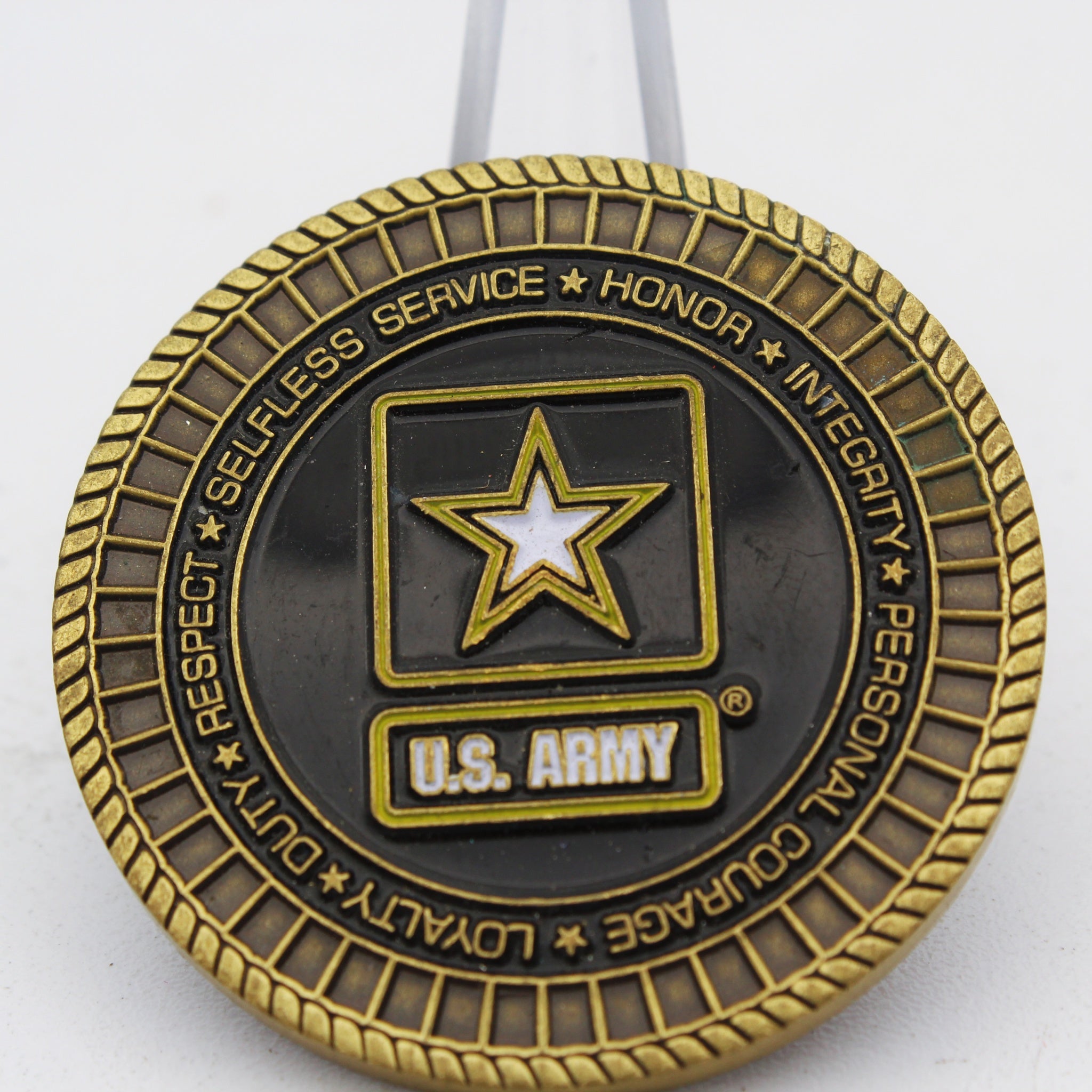 U.S. Army Maneuver Center Fort Benning Challenge Coin – Follow Me, 1.6” Copper Pre-Owned Collectible