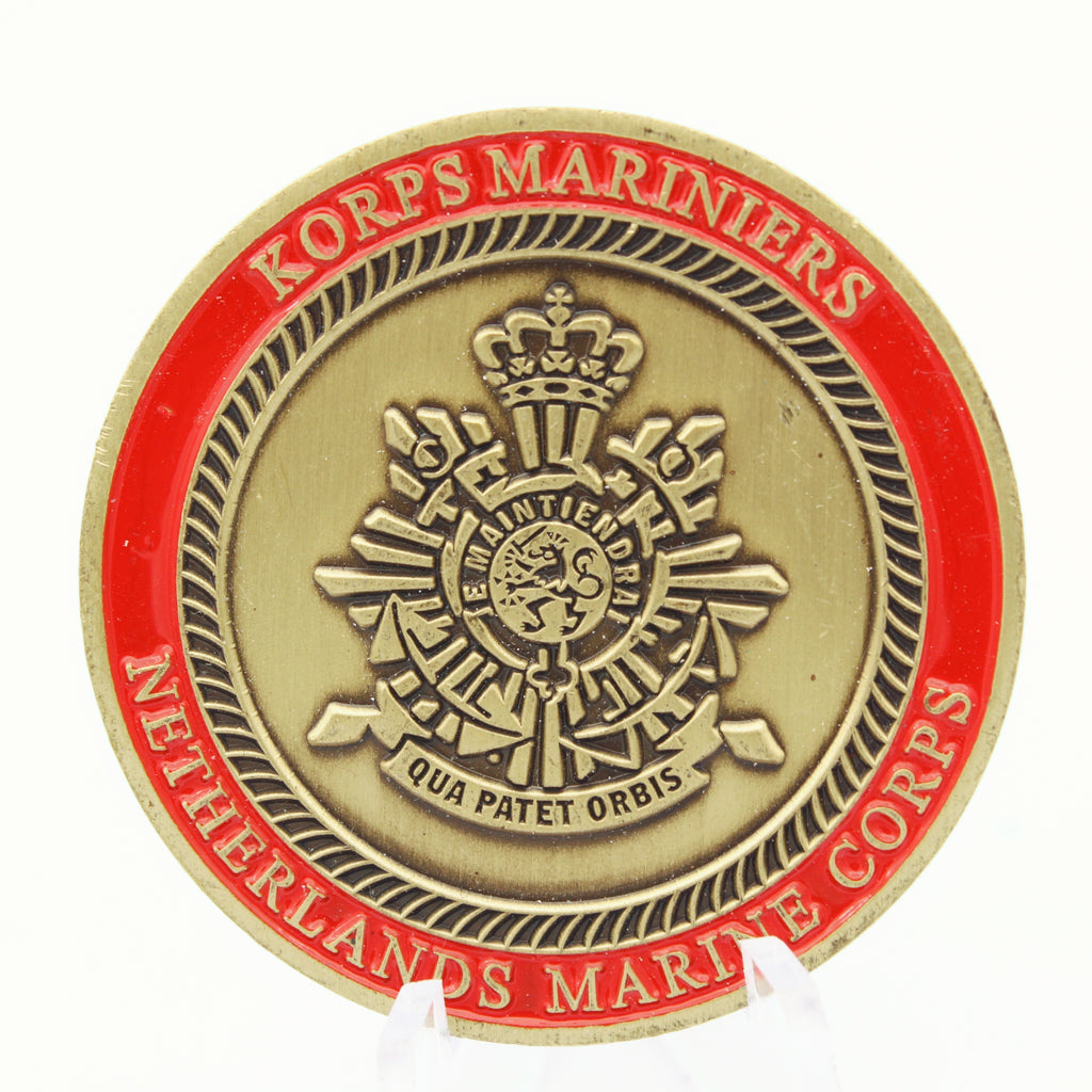 Korps Mariniers Netherlands Korps Mariniers Historical Challenge Coin 1.65″ - Pre-Owned
