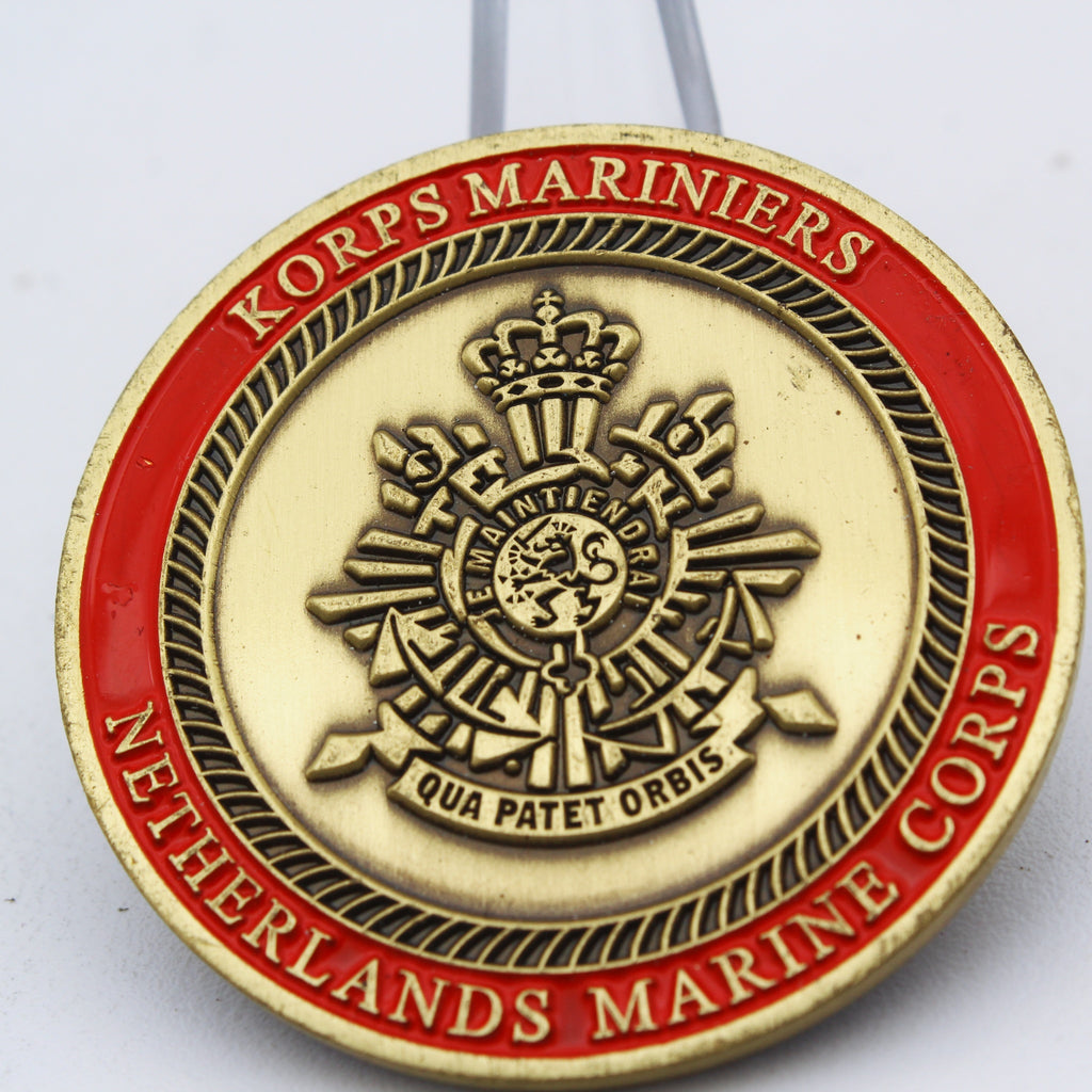 Korps Mariniers Netherlands Korps Mariniers Historical Challenge Coin 1.65″ - Pre-Owned