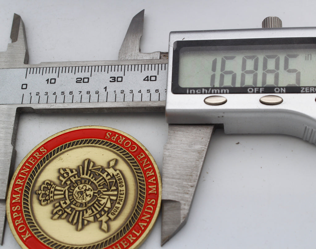 Korps Mariniers Netherlands Korps Mariniers Historical Challenge Coin 1.65″ - Pre-Owned