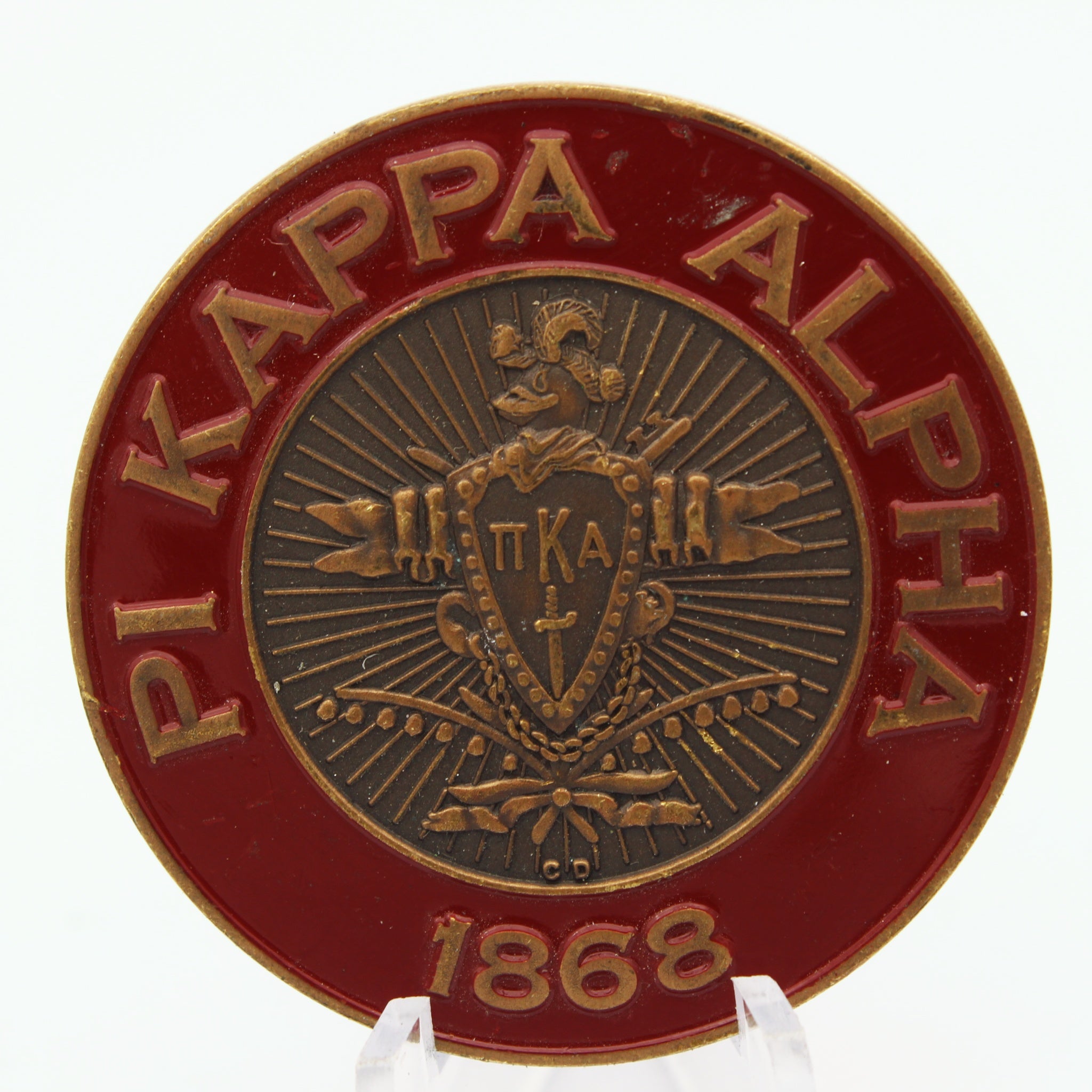 Pi Kappa Alpha ΠΚΑ "Pike" Fraternity Collector Coin 1868 1.75" - Pre-Owned
