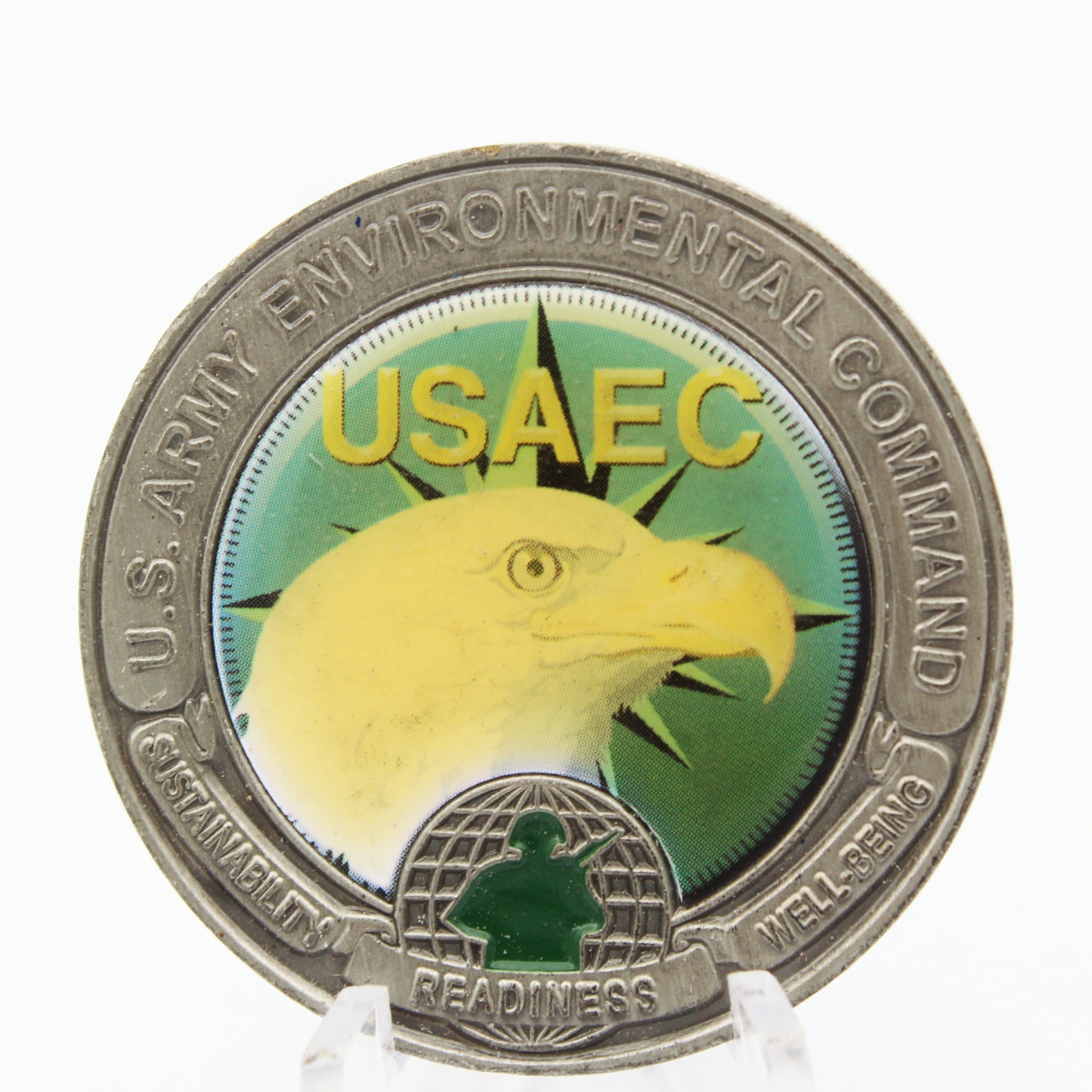 U.S. Army Environmental Command USAEC Commander Challenge Coin – 1.5” Copper Pre-Owned Collectible