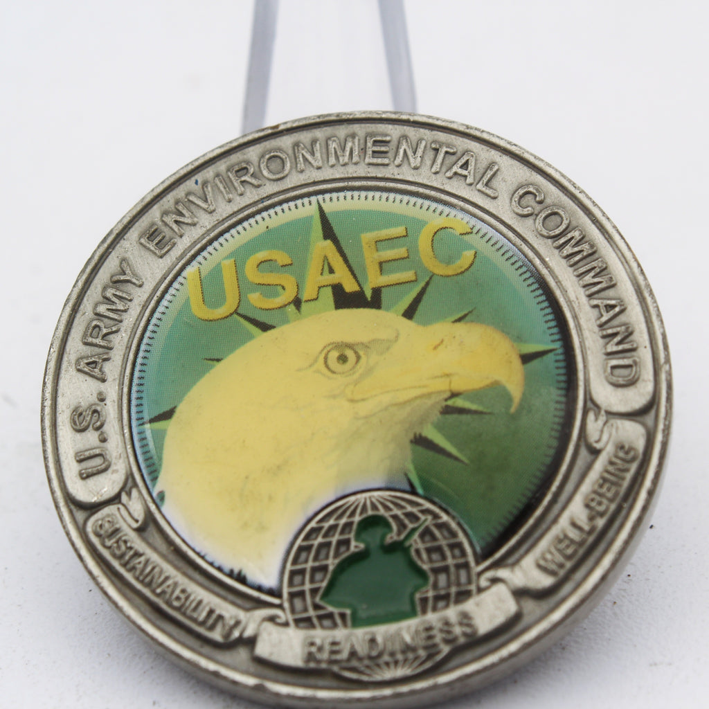 U.S. Army Environmental Command USAEC Commander Challenge Coin – 1.5” Copper Pre-Owned Collectible