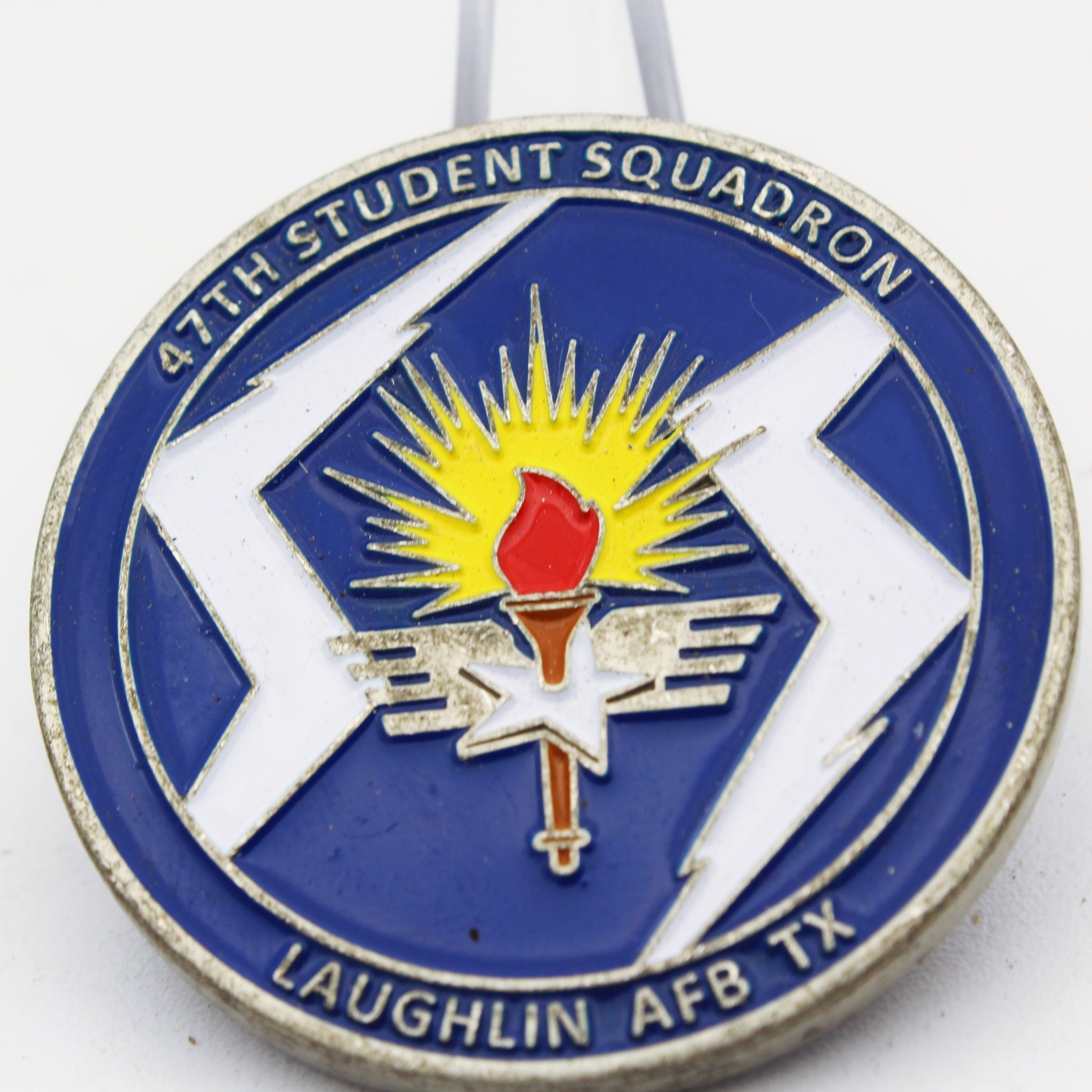 47th Student Squadron Challenge Coin – Laughlin AFB TX Air Force Collectible, 1.75” Copper Pre-owned
