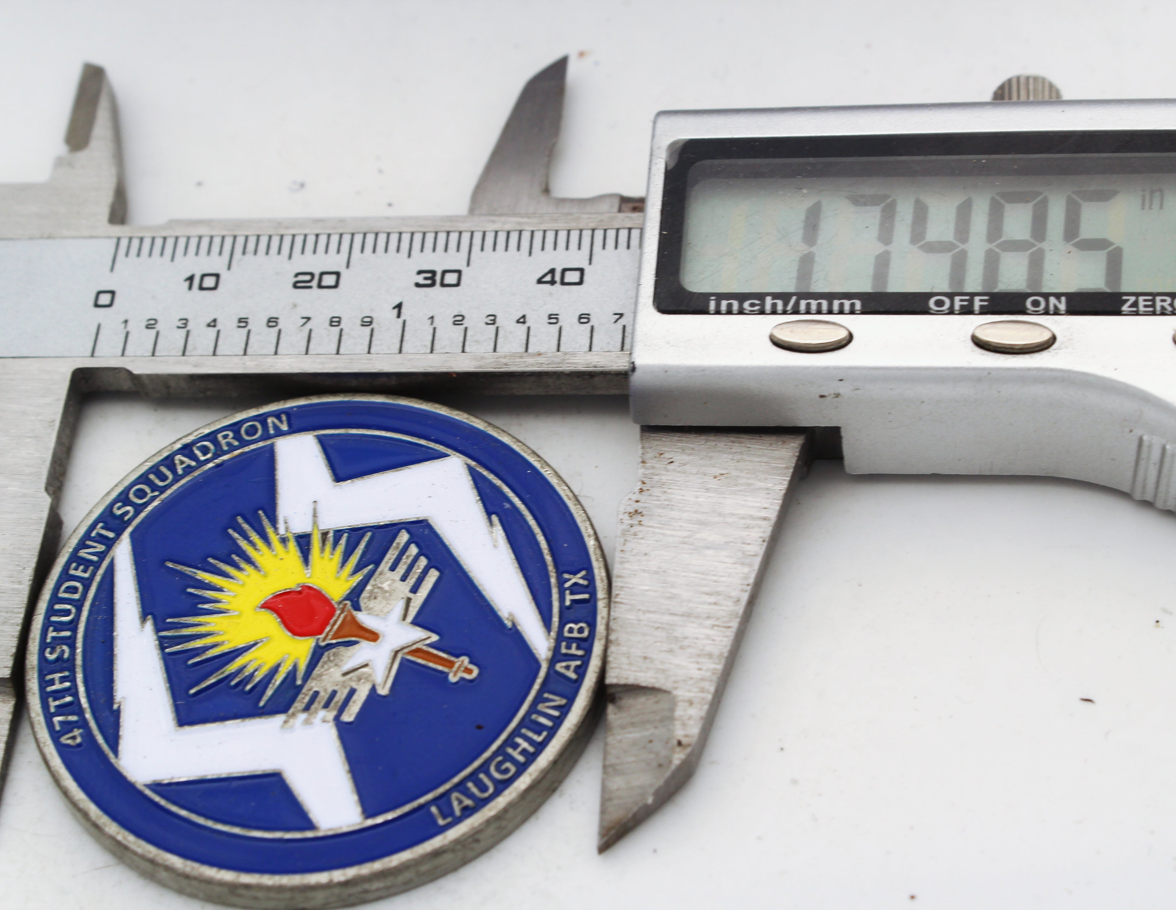 47th Student Squadron Challenge Coin – Laughlin AFB TX Air Force Collectible, 1.75” Copper Pre-owned