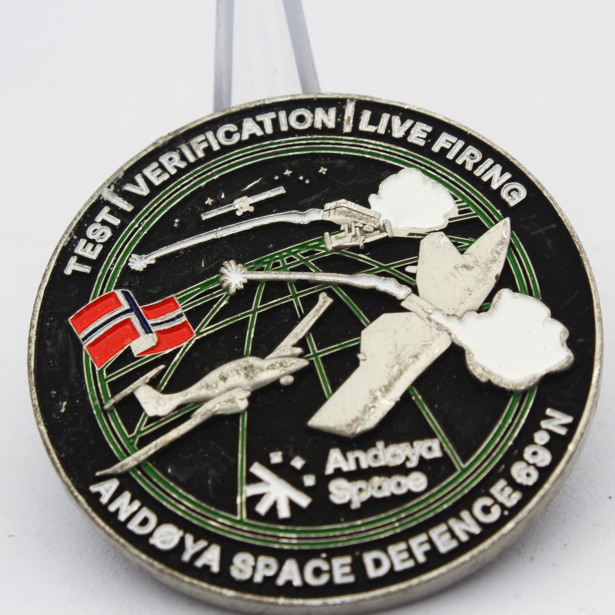 Andøya Space Defence Test Verification Live Firing Challenge Coin – 2.0" Copper Collectible