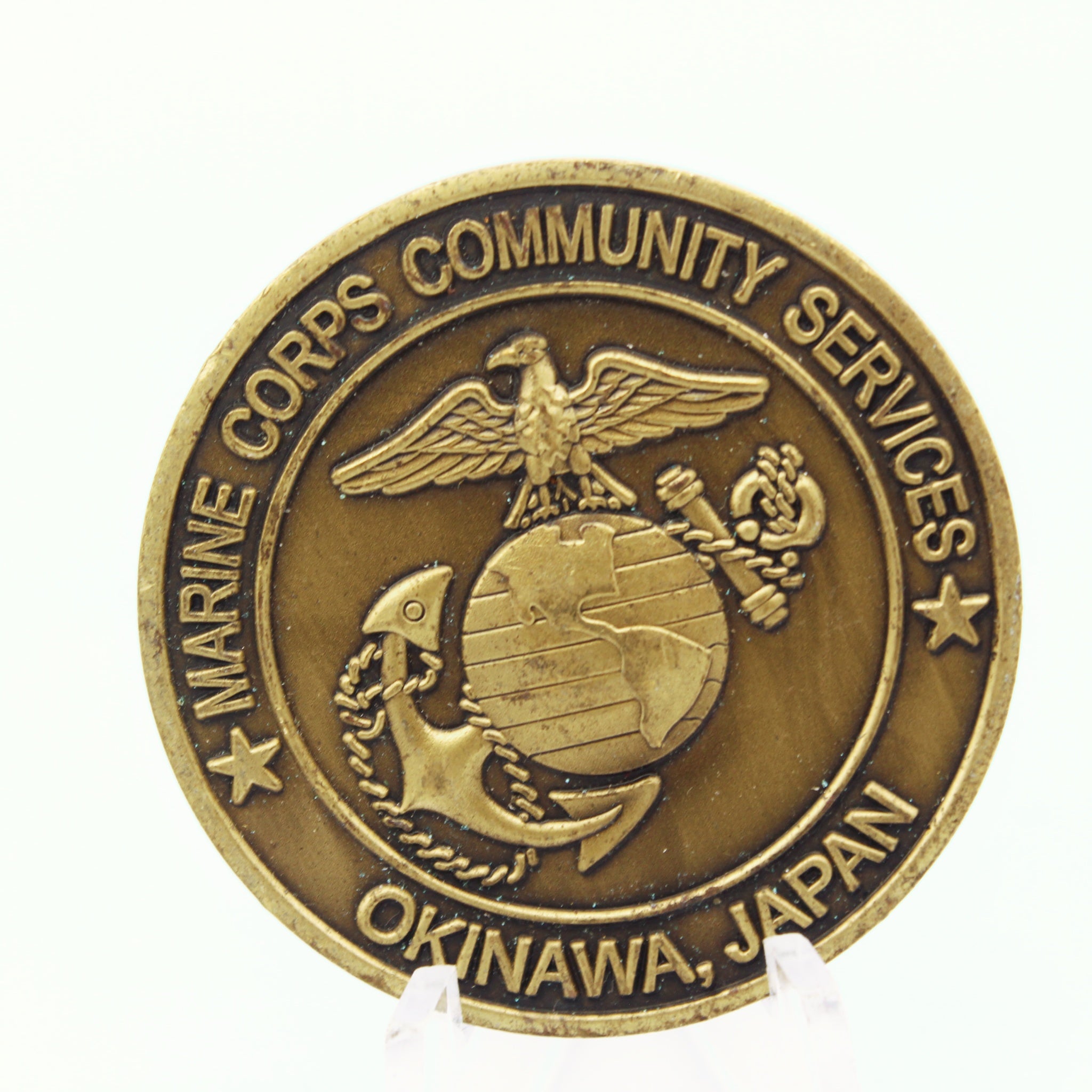 MCCS Okinawa Japan Behavioral Health Challenge Coin – Alcohol Drugs Gambling Support Theme, 1.5” Copper Pre-owned