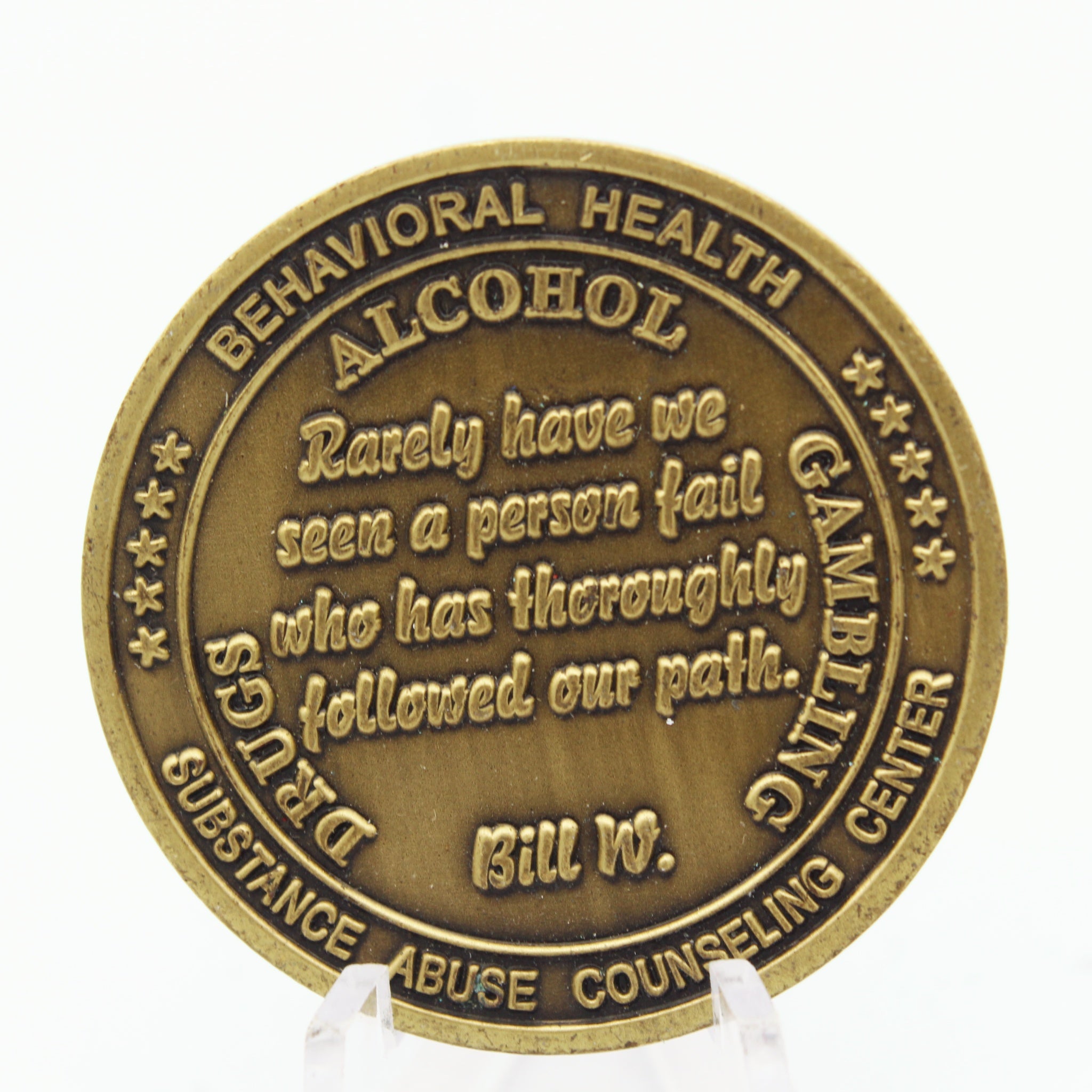 MCCS Okinawa Japan Behavioral Health Challenge Coin – Alcohol Drugs Gambling Support Theme, 1.5” Copper Pre-owned