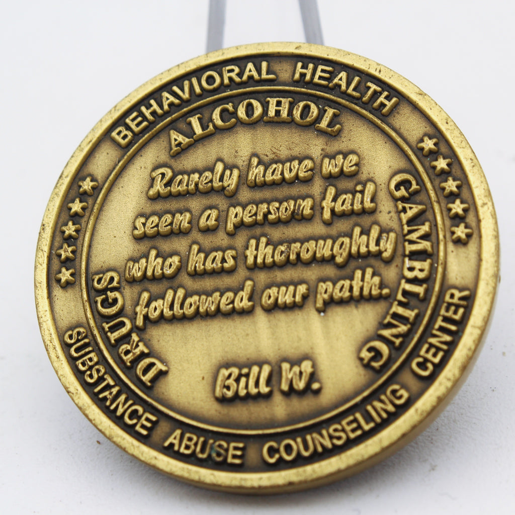 MCCS Okinawa Japan Behavioral Health Challenge Coin – Alcohol Drugs Gambling Support Theme, 1.5” Copper Pre-owned