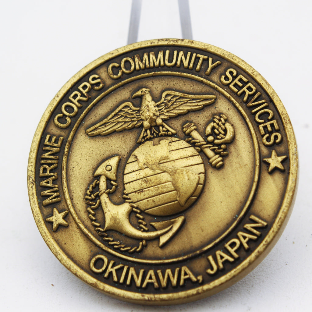MCCS Okinawa Japan Behavioral Health Challenge Coin – Alcohol Drugs Gambling Support Theme, 1.5” Copper Pre-owned