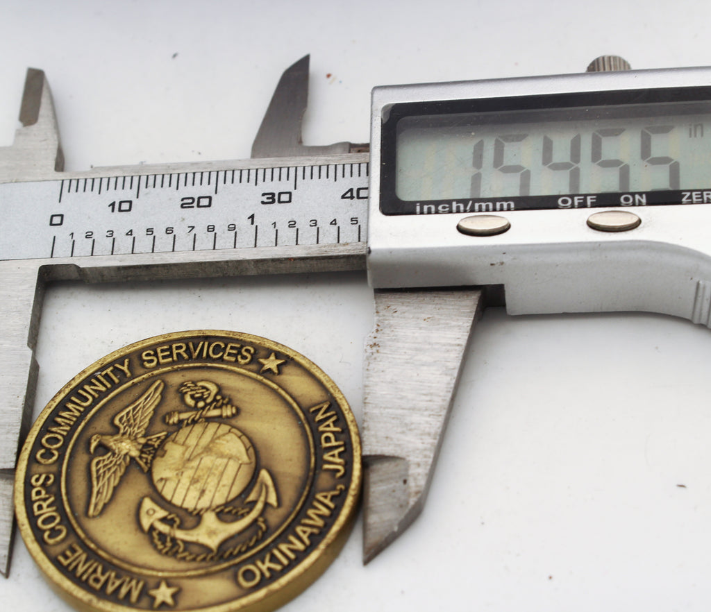 MCCS Okinawa Japan Behavioral Health Challenge Coin – Alcohol Drugs Gambling Support Theme, 1.5” Copper Pre-owned