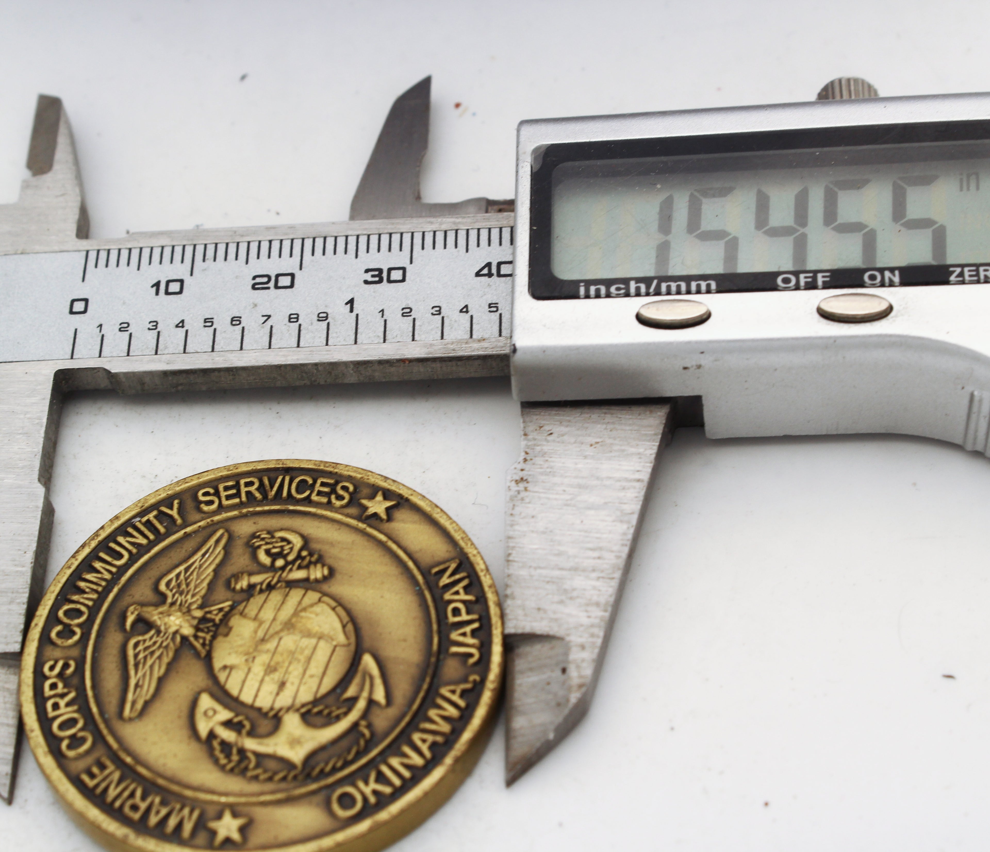 MCCS Okinawa Japan Behavioral Health Challenge Coin – Alcohol Drugs Gambling Support Theme, 1.5” Copper Pre-owned