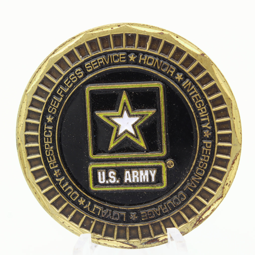 U.S. Army Woman Veteran Challenge Coins – Green Enamel, Soldier Design Pre-Owned