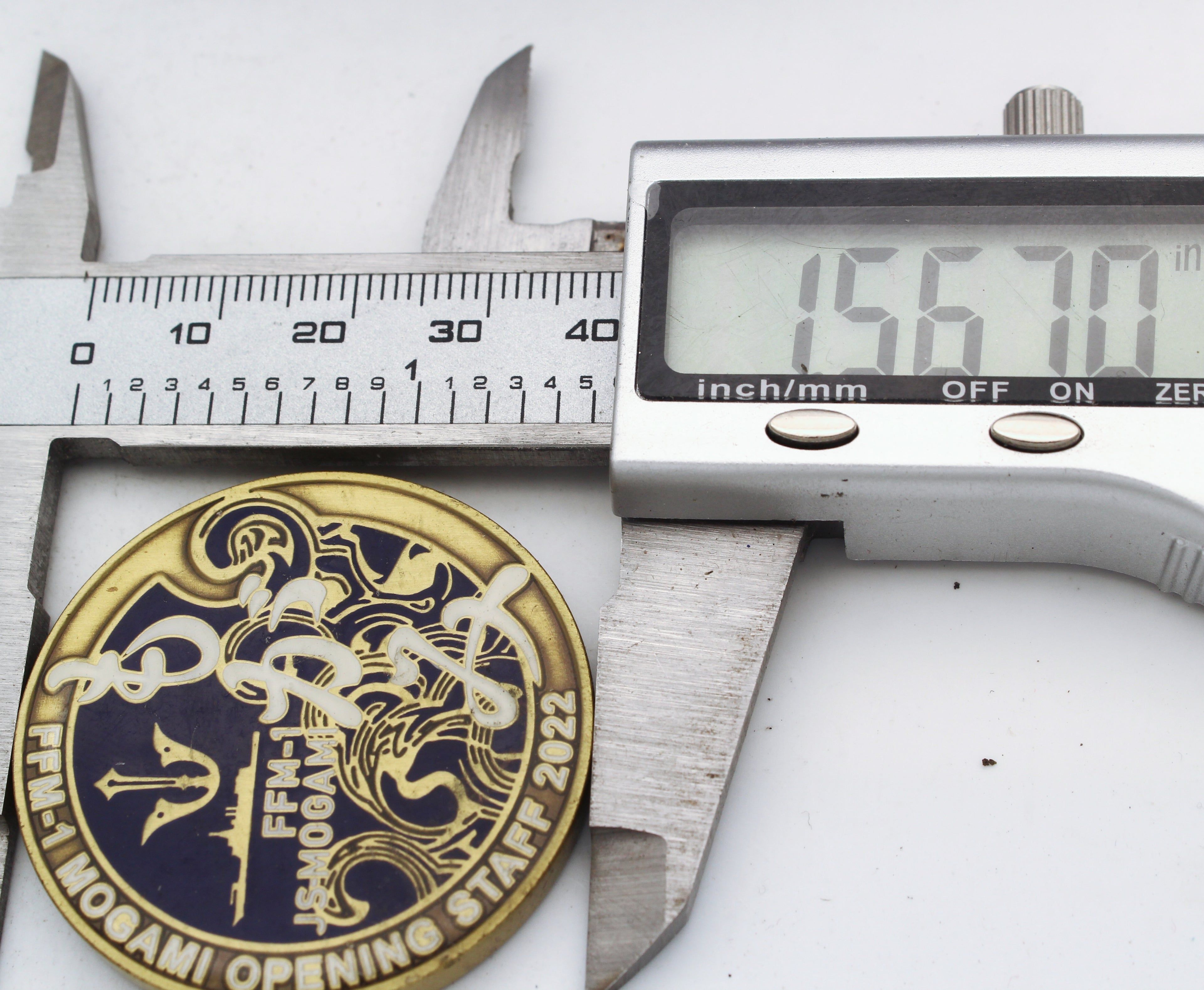 FFM-1 Mogami Opening Staff 2022 JMSDF Challenge Coin 1.55” – Pre-Owned