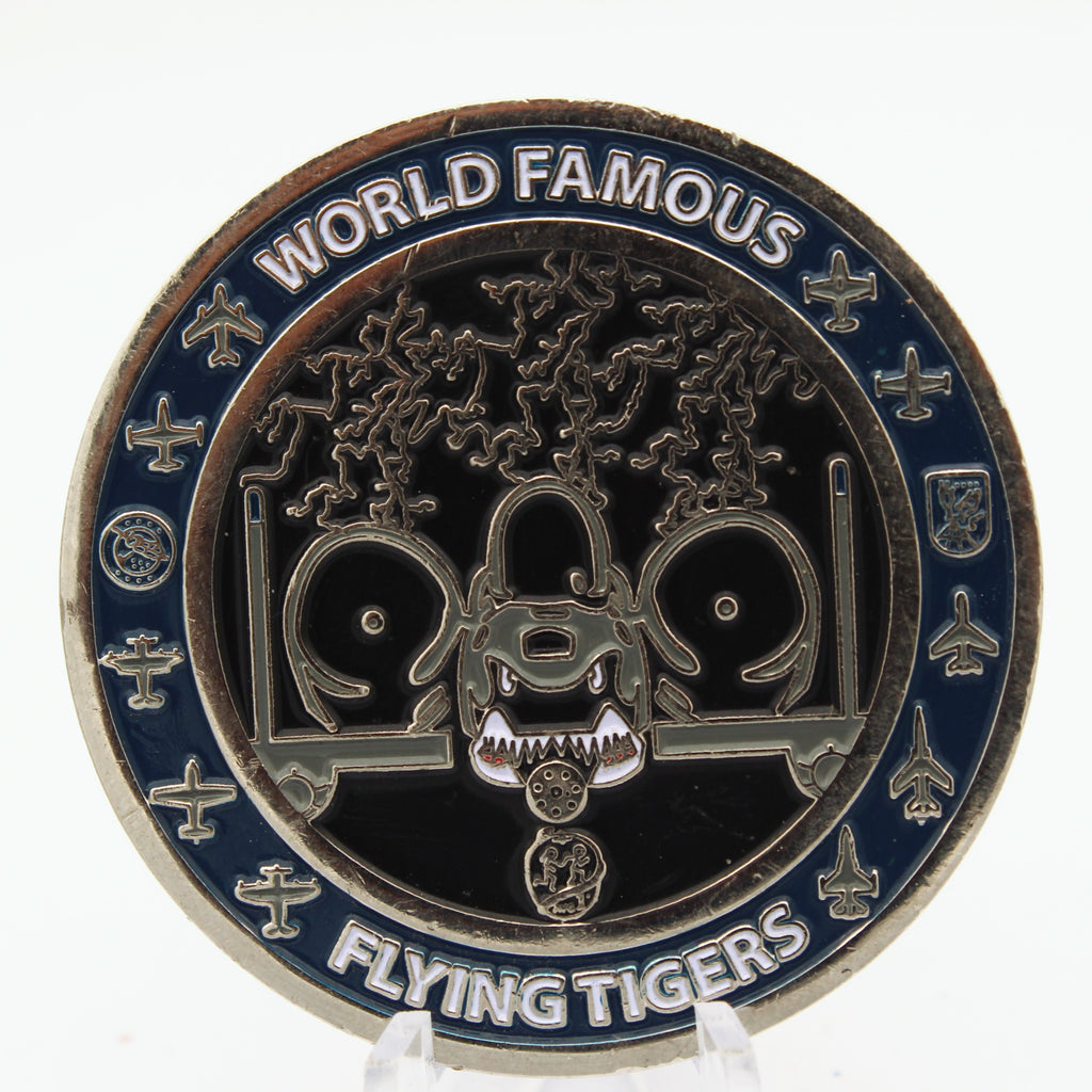 74th Fighter Squadron “Flying Tigers” Challenge Coin 2” Copper – Pre-Owned