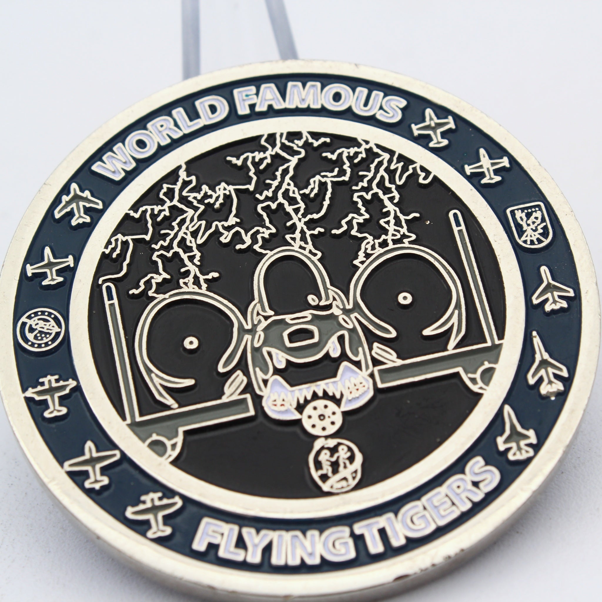 74th Fighter Squadron “Flying Tigers” Challenge Coin 2” Copper – Pre-Owned