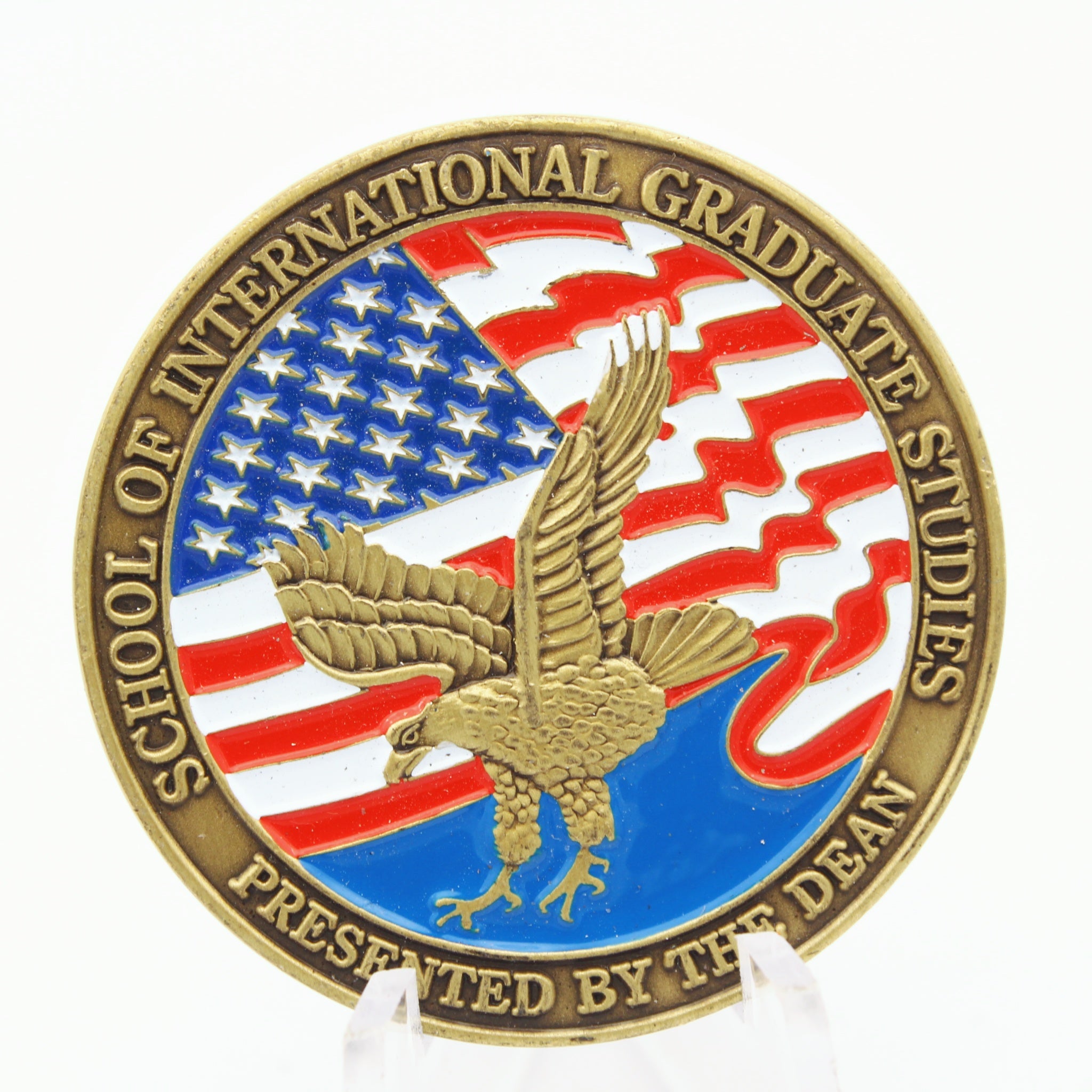Naval Postgraduate School NPS International Graduate Studies Challenge Coin 1.5” Copper – Pre-Owned