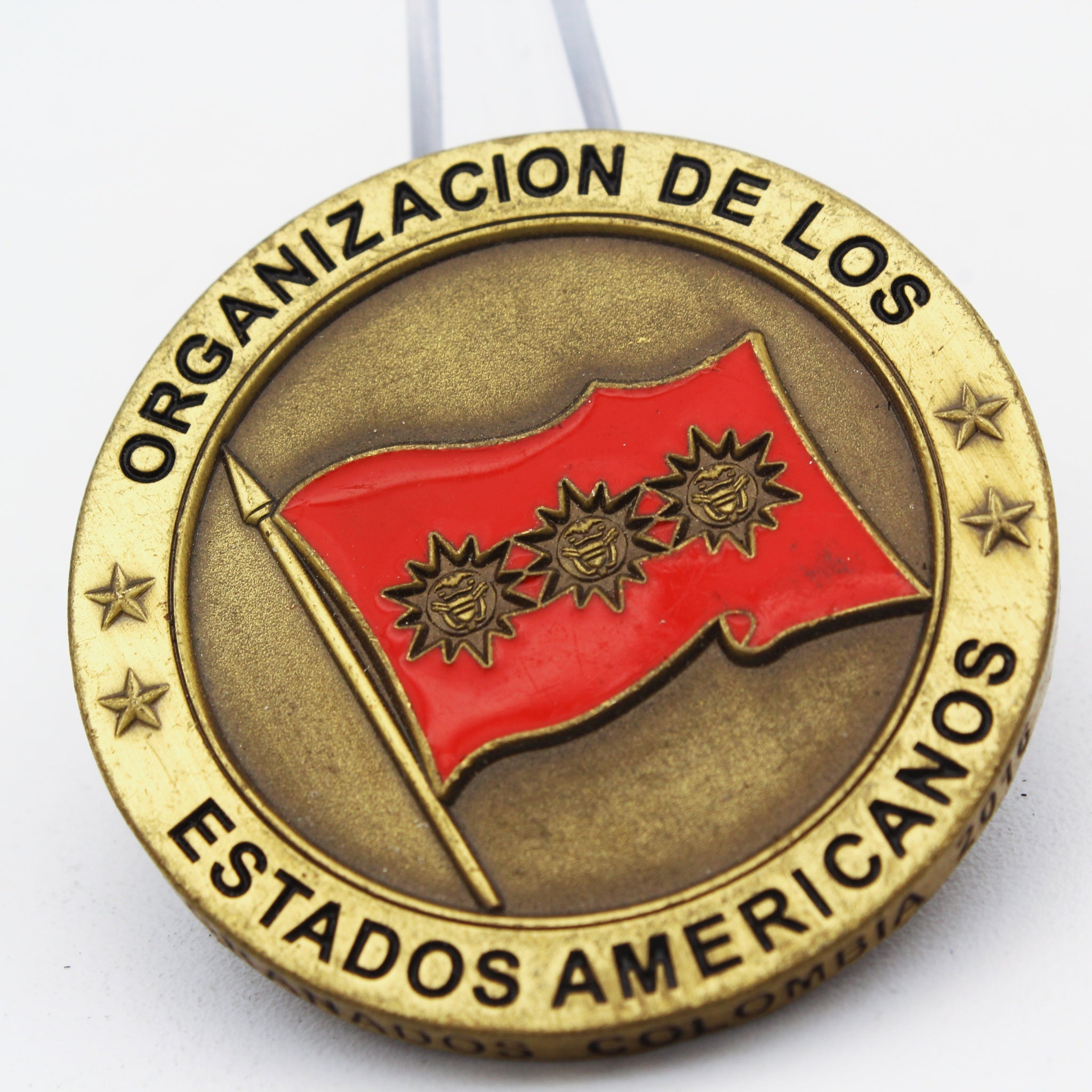 Inter-American Defense Board & Organization of American States OAS Challenge Coin 1.75” Copper (Pre-Owned)