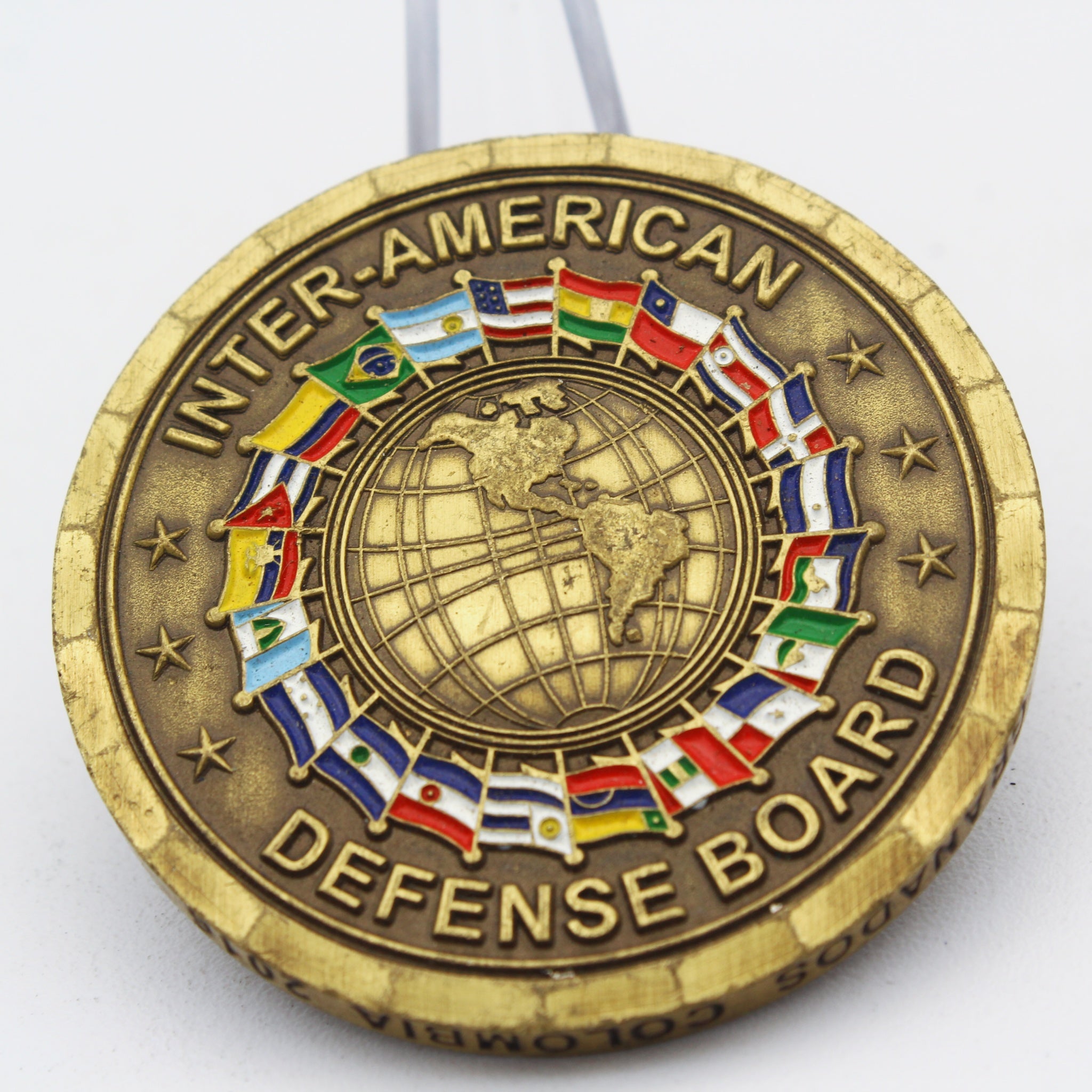Inter-American Defense Board & Organization of American States OAS Challenge Coin 1.75” Copper (Pre-Owned)