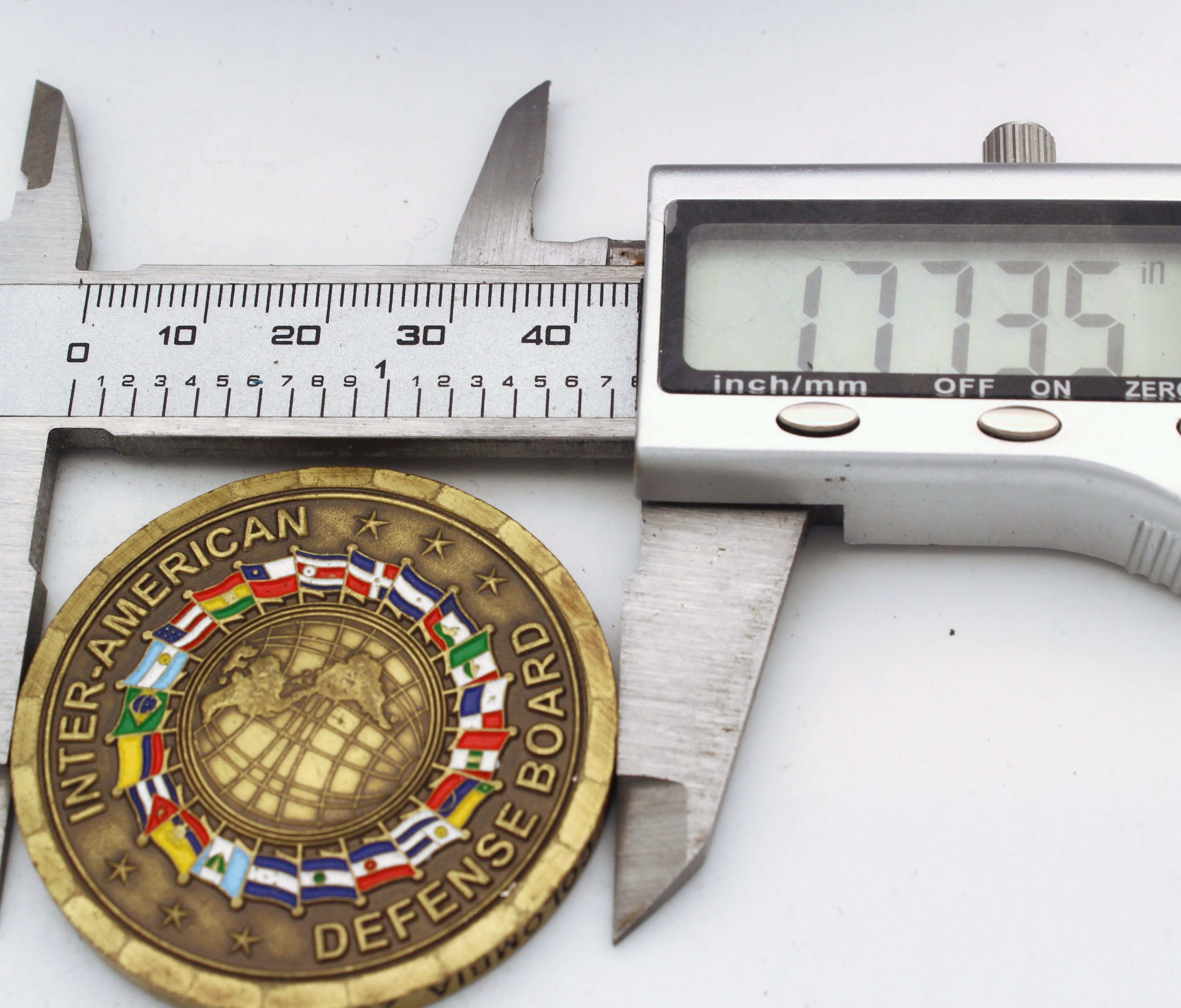 Inter-American Defense Board & Organization of American States OAS Challenge Coin 1.75” Copper (Pre-Owned)