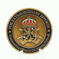 Swedish Armed Forces Extraordinary Officers Command Coin 1.55” Copper Pre-Owned