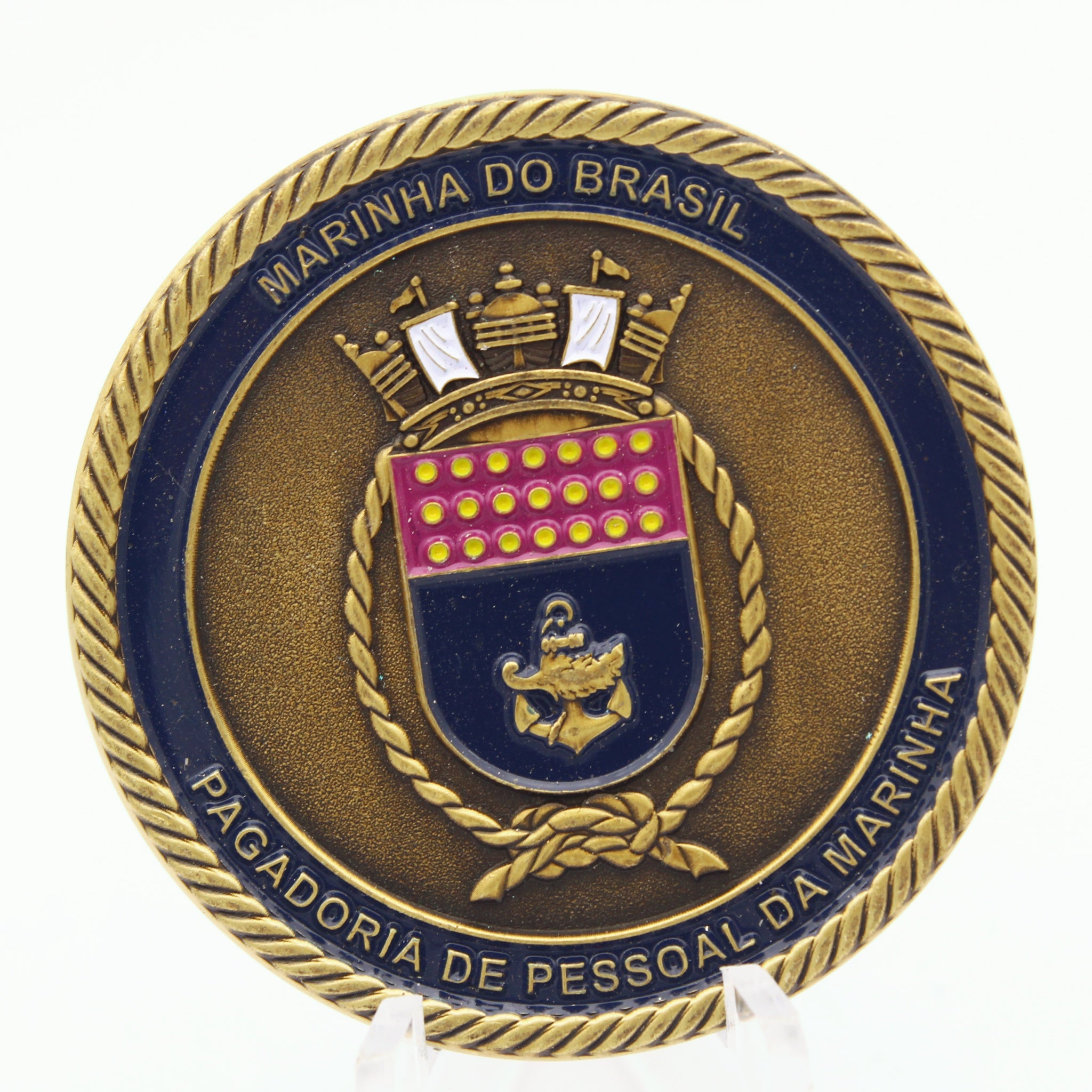 Brazilian Navy “Marinha do Brasil” Personnel Directorate Challenge Coin 1.75” Copper