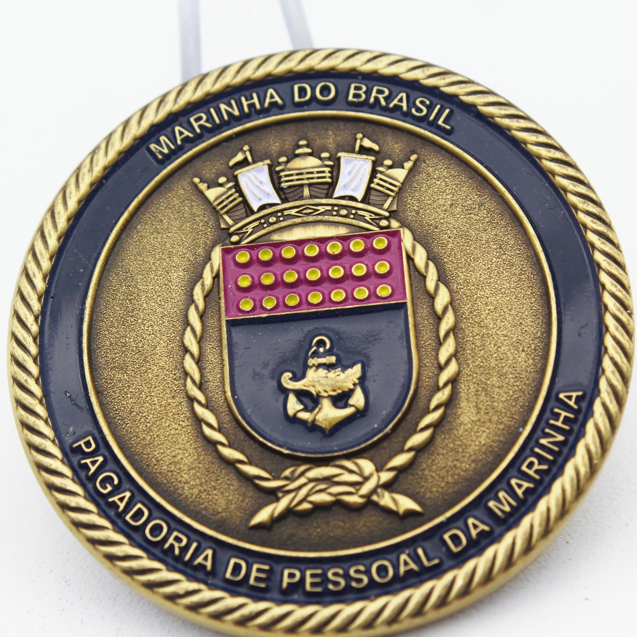 Brazilian Navy “Marinha do Brasil” Personnel Directorate Challenge Coin 1.75” Copper