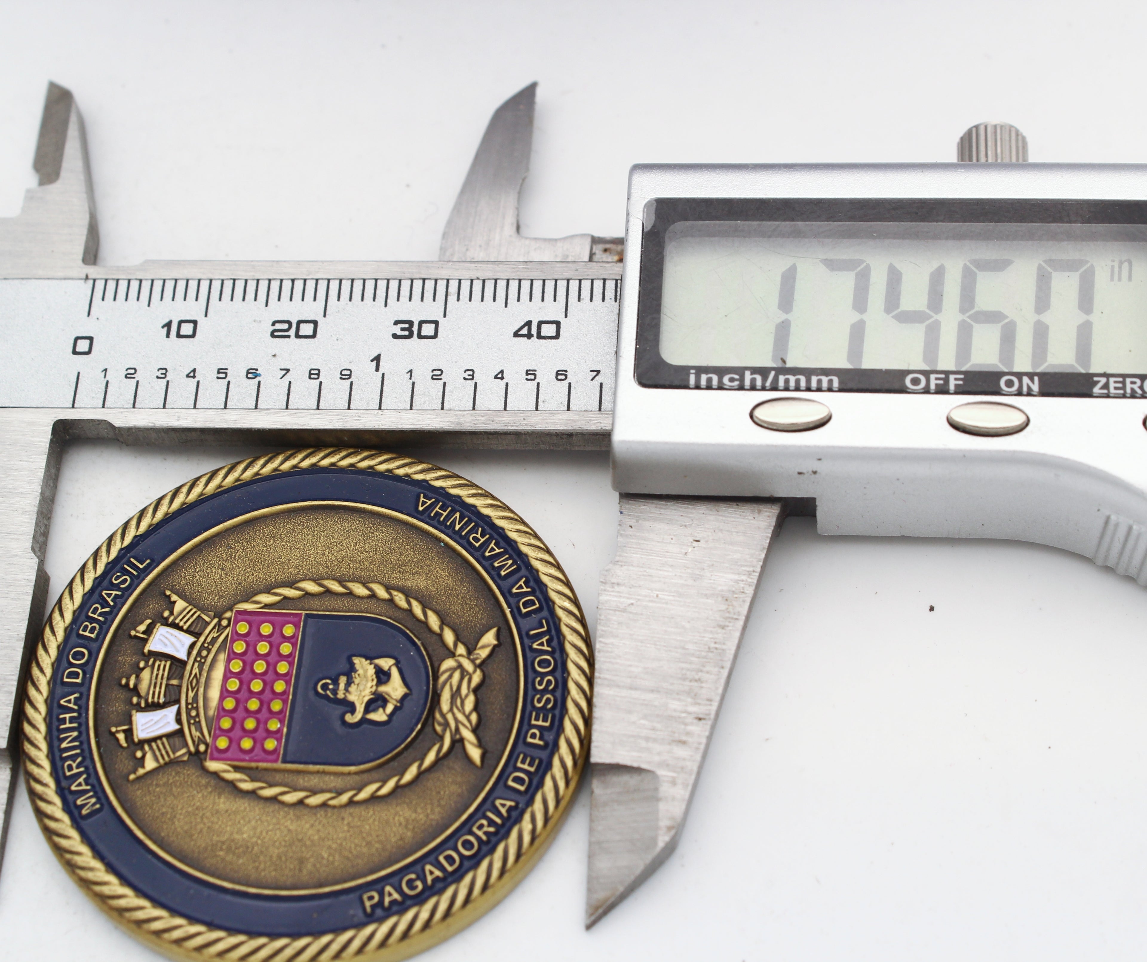 Brazilian Navy “Marinha do Brasil” Personnel Directorate Challenge Coin 1.75” Copper