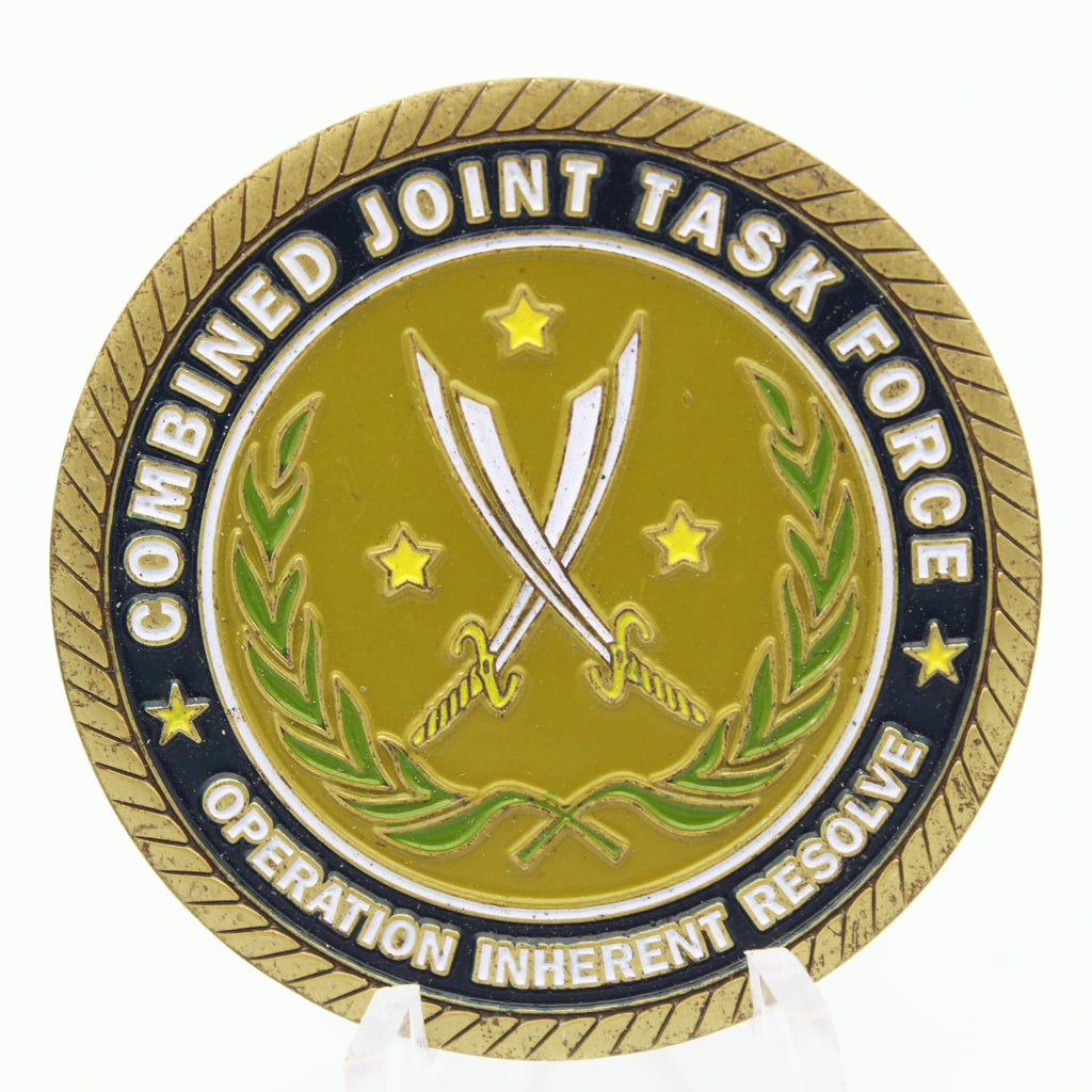 Combined Joint Task Force – Operation Inherent Resolve Respect Challenge Coin 1.6” Copper