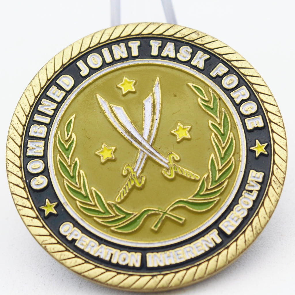 Combined Joint Task Force – Operation Inherent Resolve Respect Challenge Coin 1.6” Copper