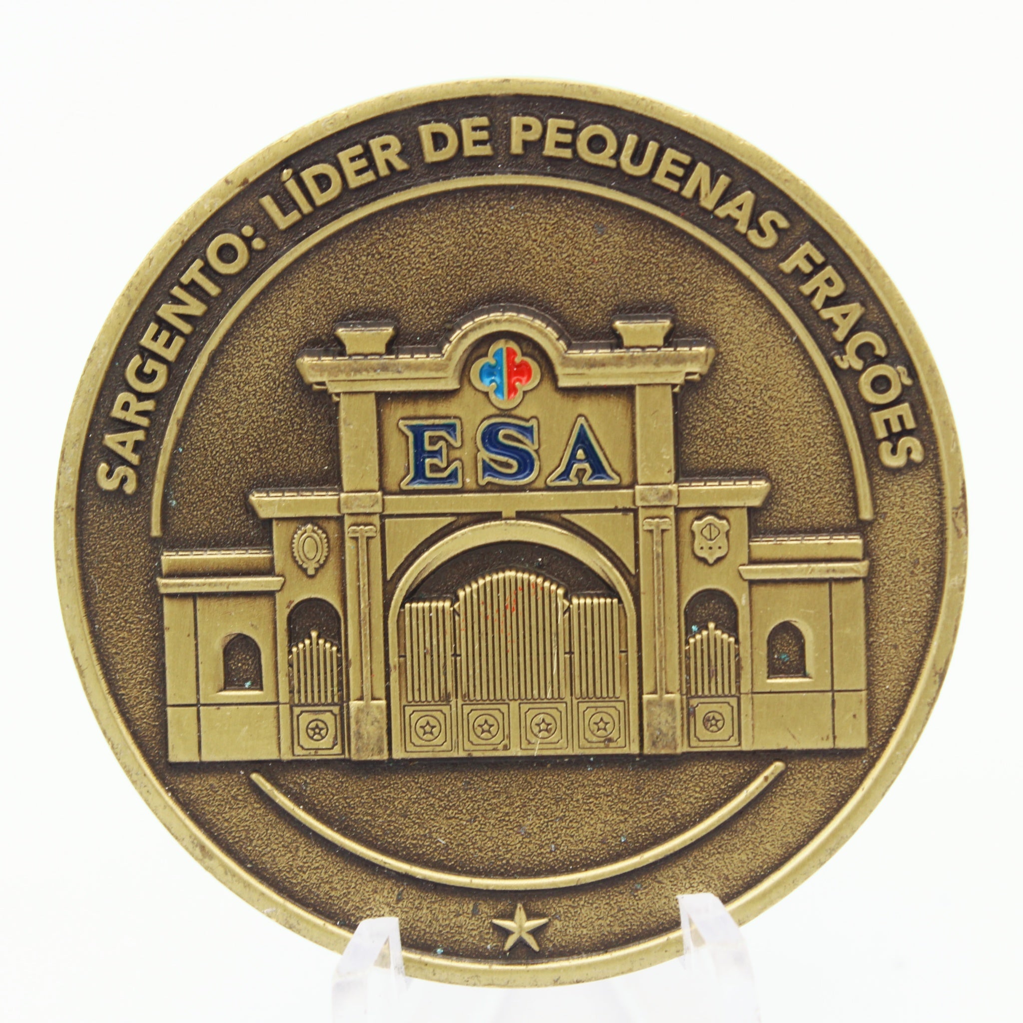 Brazil Army NCO School ESA Infantry Course Challenge Coin 1.75” Copper Pre-owned