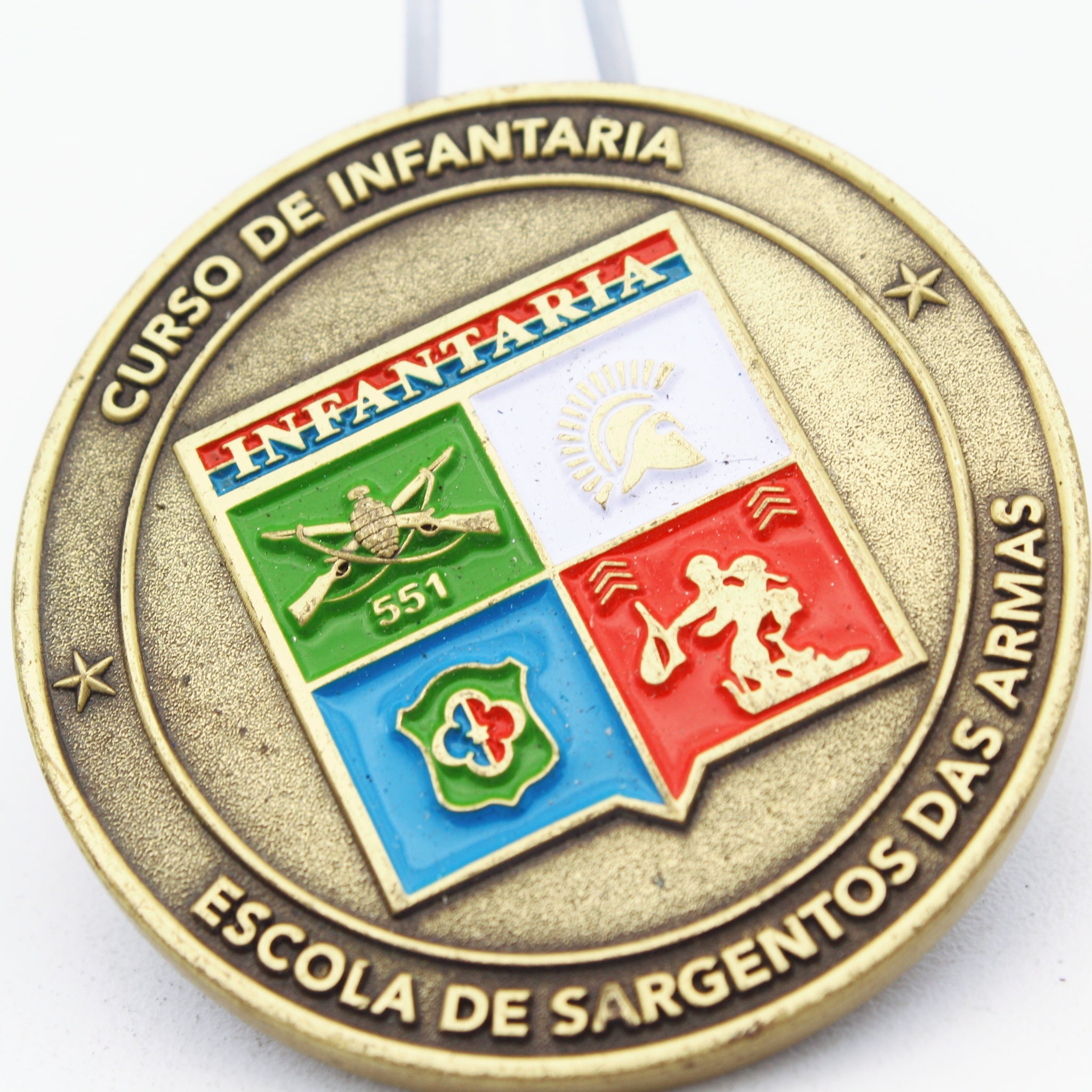 Brazil Army NCO School ESA Infantry Course Challenge Coin 1.75” Copper Pre-owned