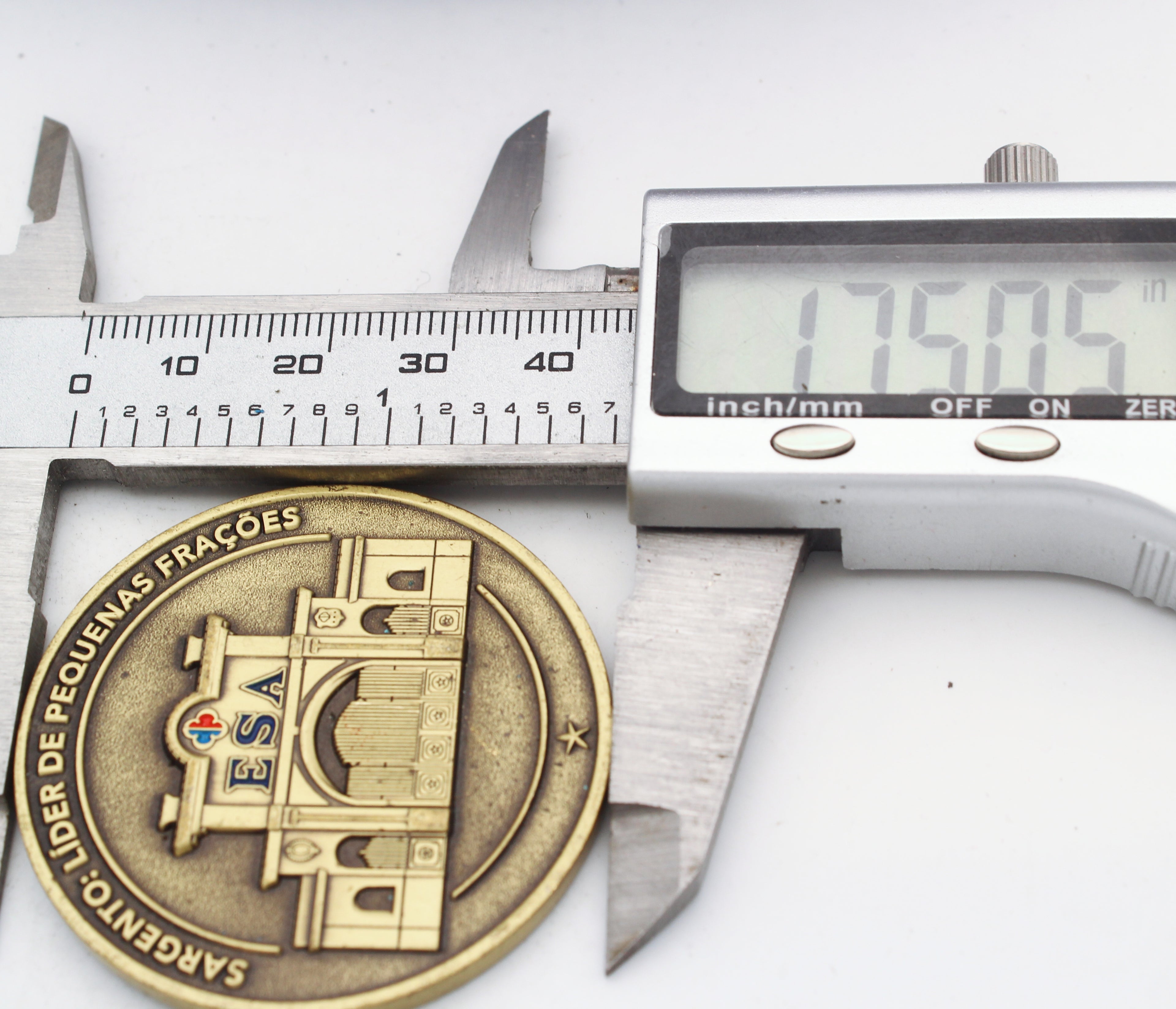 Brazil Army NCO School ESA Infantry Course Challenge Coin 1.75” Copper Pre-owned