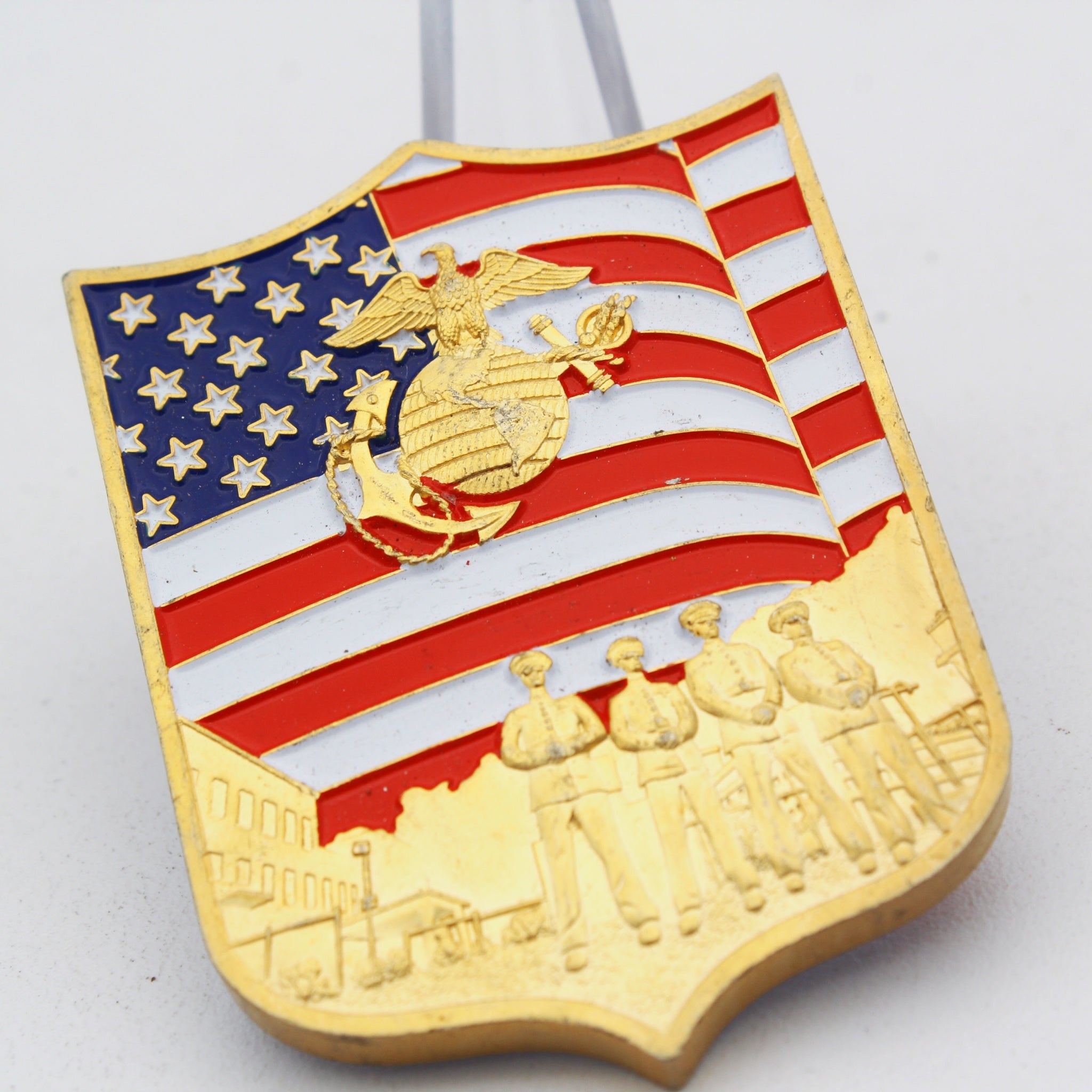 U.S. Marine Security Guard Battalion USMC Challenge Coin 2” Copper Pre-Owned