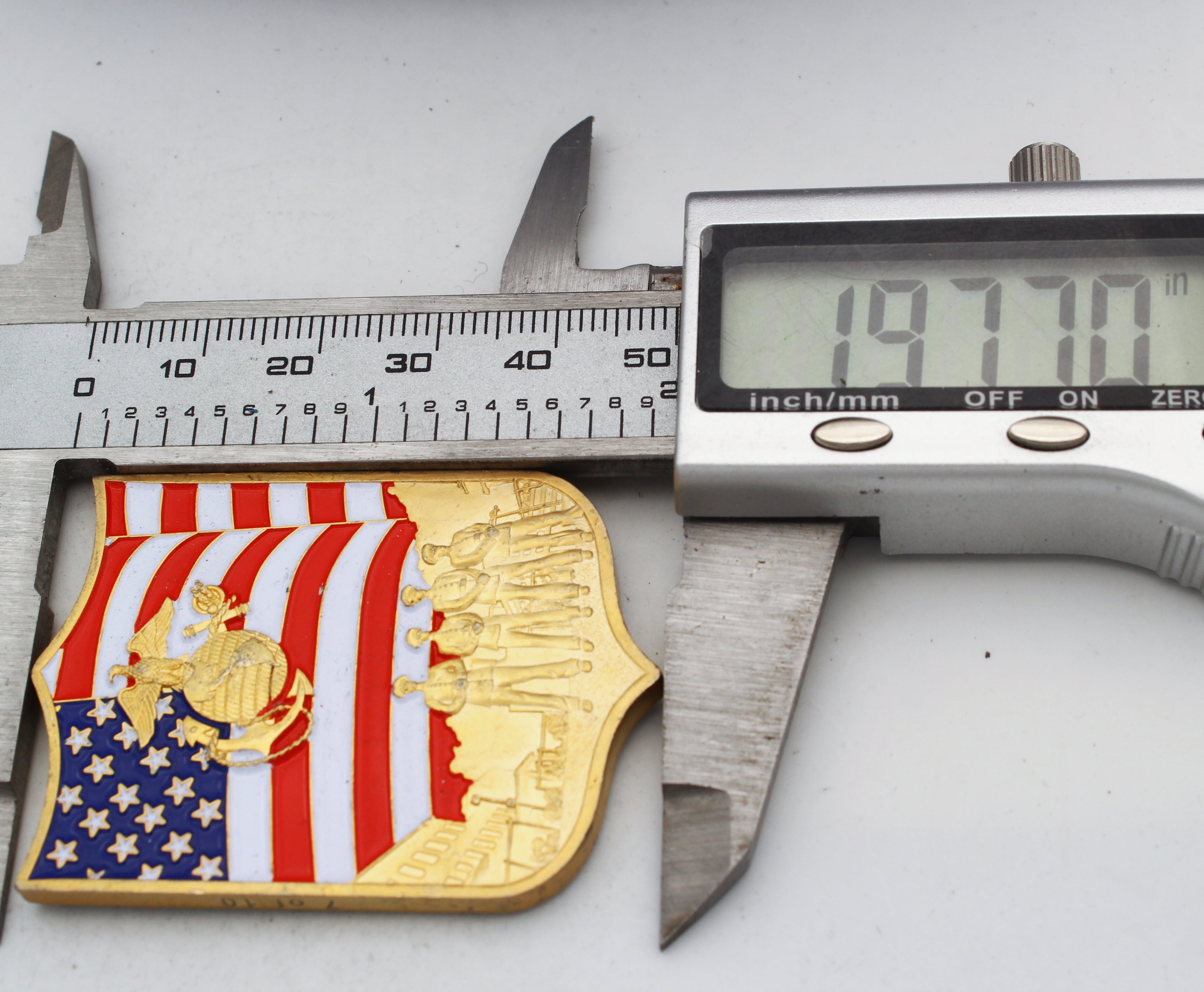 U.S. Marine Security Guard Battalion USMC Challenge Coin 2” Copper Pre-Owned