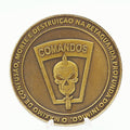 Moeda Desafio Forças Especiais Comandos do Exército Brasileiro 2” Cobre (Usada)
