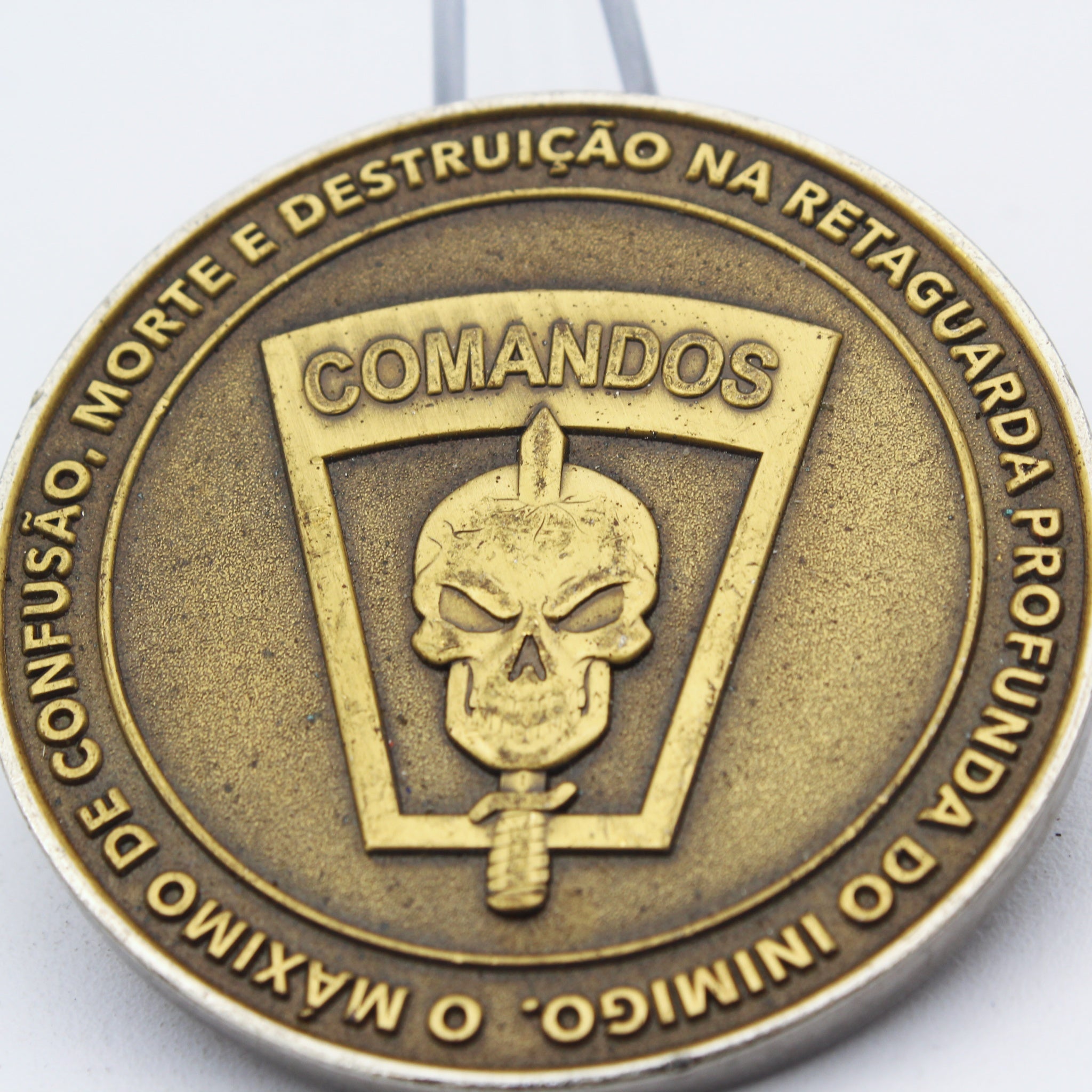 Moeda Desafio Forças Especiais Comandos do Exército Brasileiro 2” Cobre (Usada)