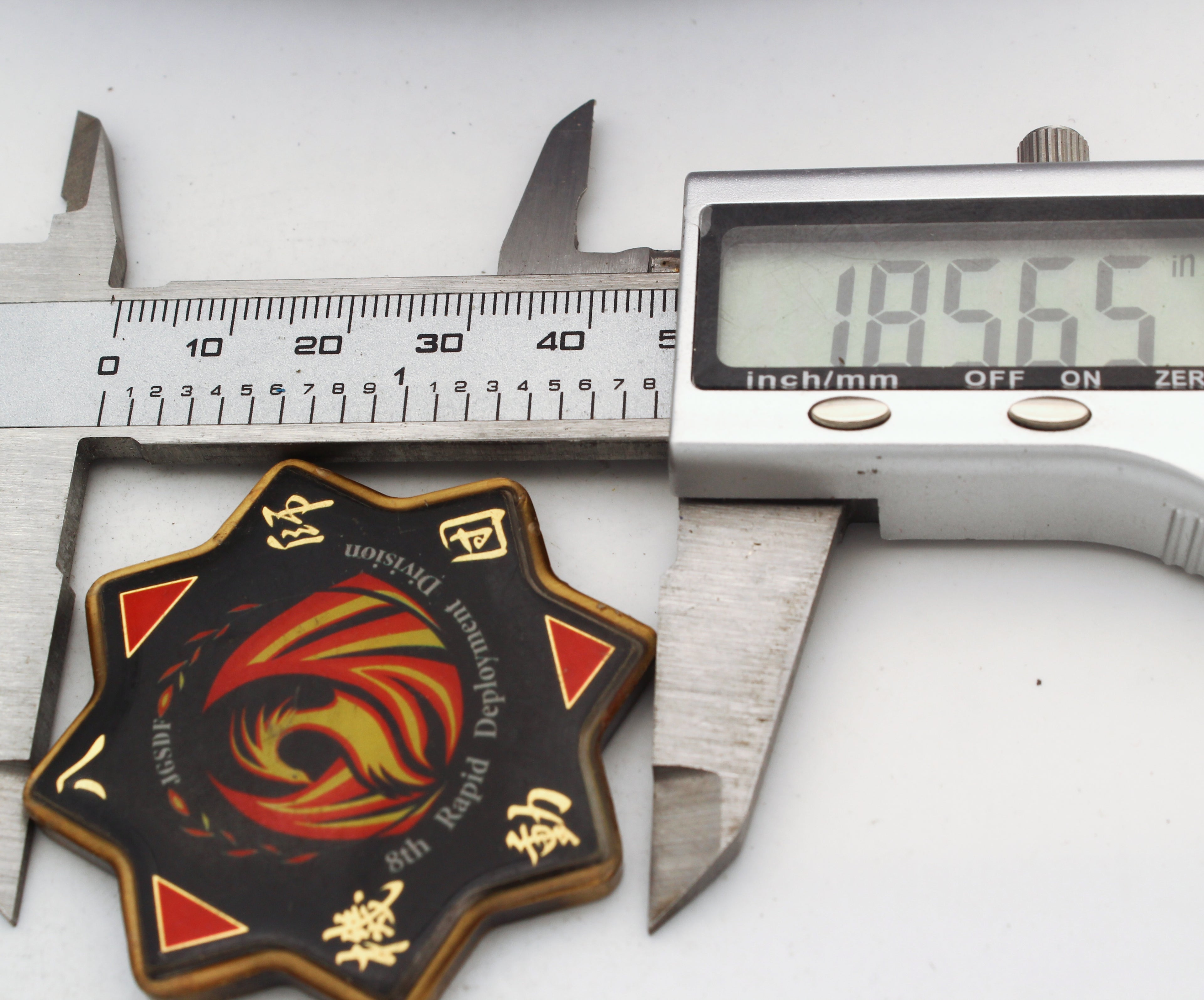 JGSDF 8th Rapid Deployment Division Challenge Coin Camp Kitakumamoto Pre-owned