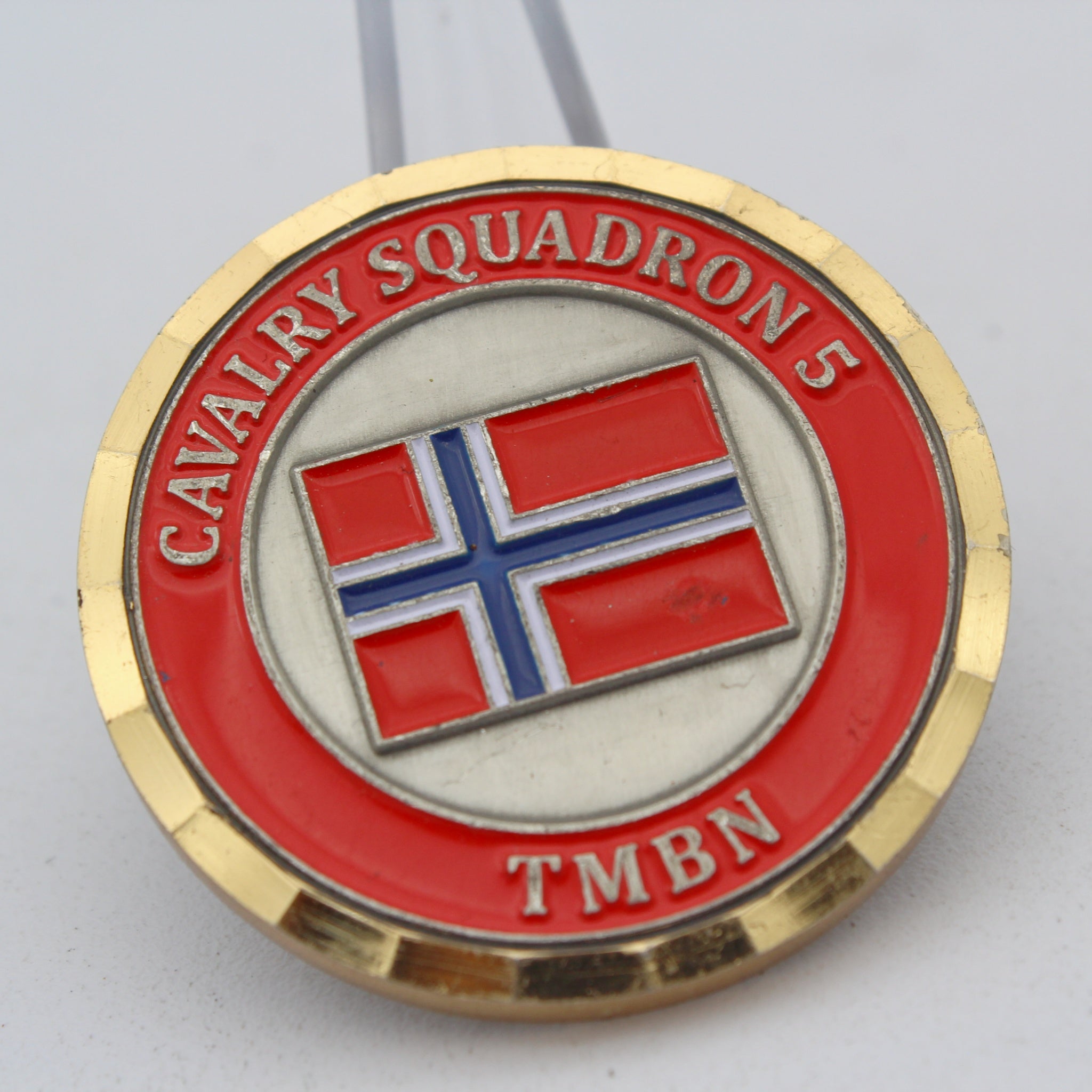 Norway Telemark Battalion Cavalry Squadron 5 TMBN Challenge Coin 1.55” Copper Pre-Owned
